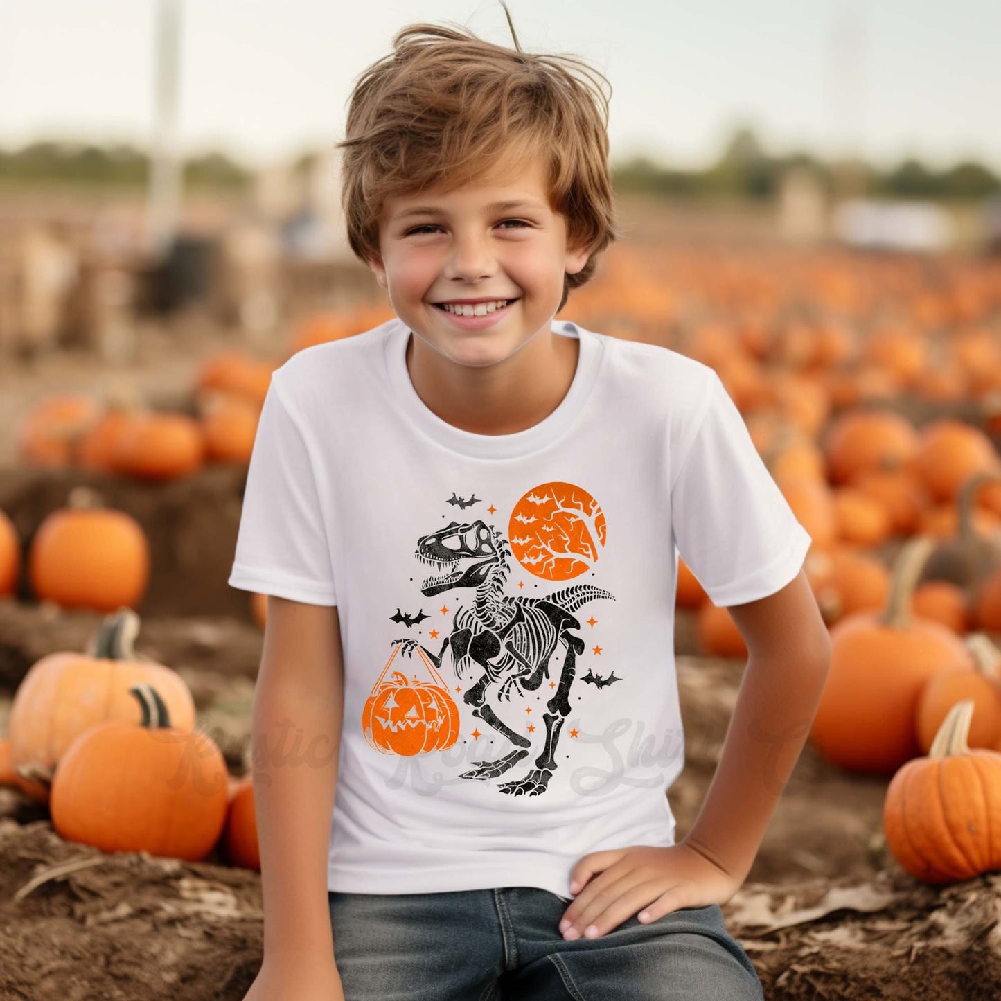 Toddler Halloween Shirt, Halloween Dinosaur T-Shirt, Boys Boo Shirt, Youth Halloween Shirt