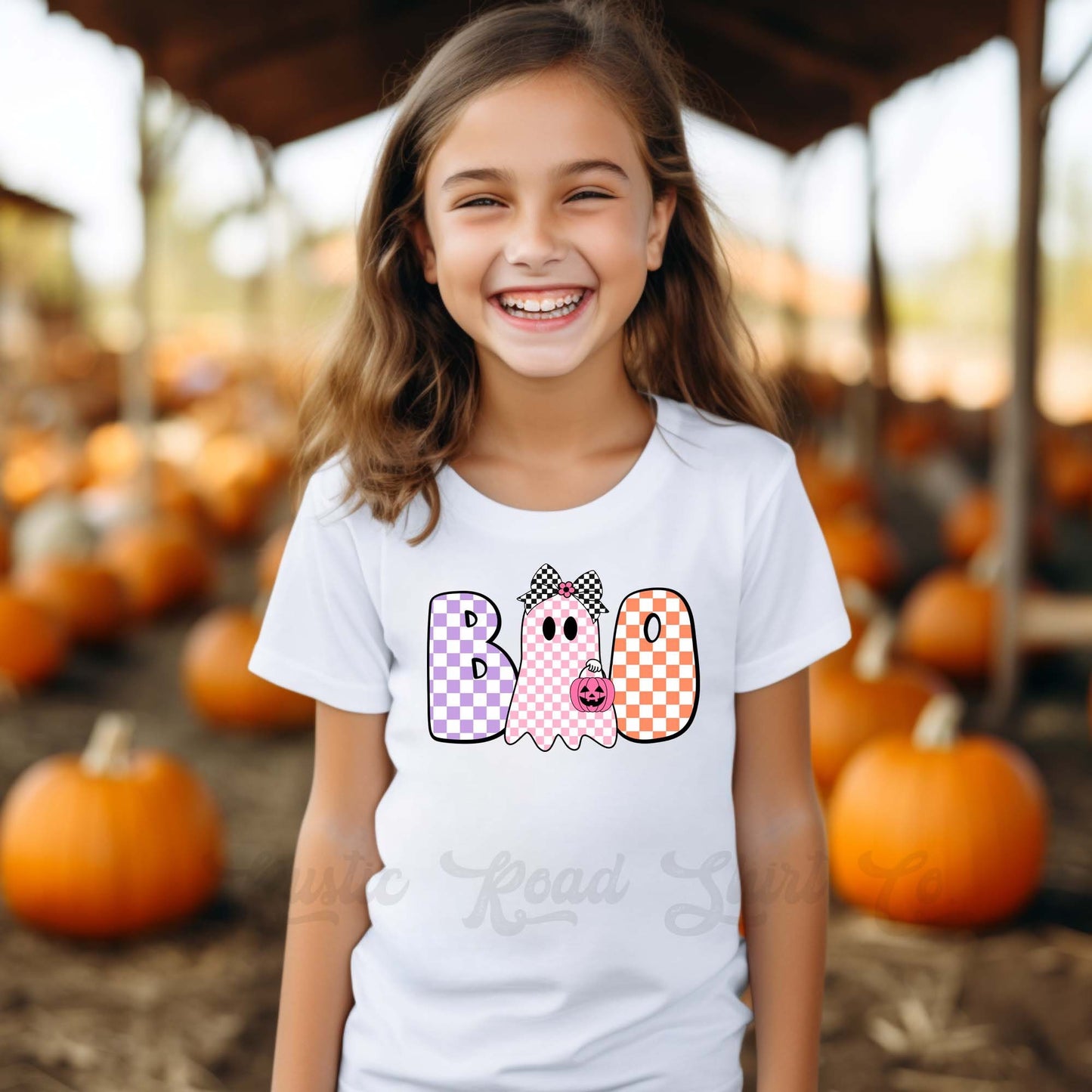 Toddler Halloween Shirt, Girls Halloween T-shirt, Girls Boo Shirt, Youth Halloween Shirt