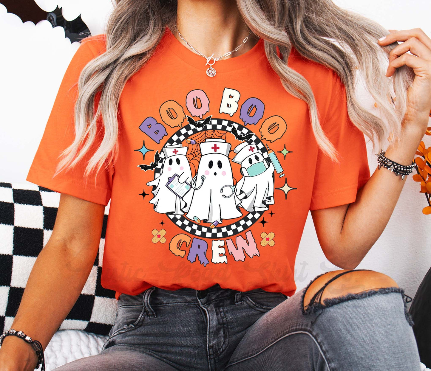 Nurse Halloween Shirt, Boo Boo Crew Shirt, Haunted Halloween T-shirt, Toddler Halloween,