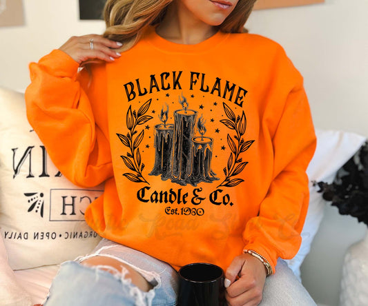 Halloween Sweatshirt, Black Flame Witch Sweatshirt, Toddler Halloween, Funny Halloween Sweatshirt