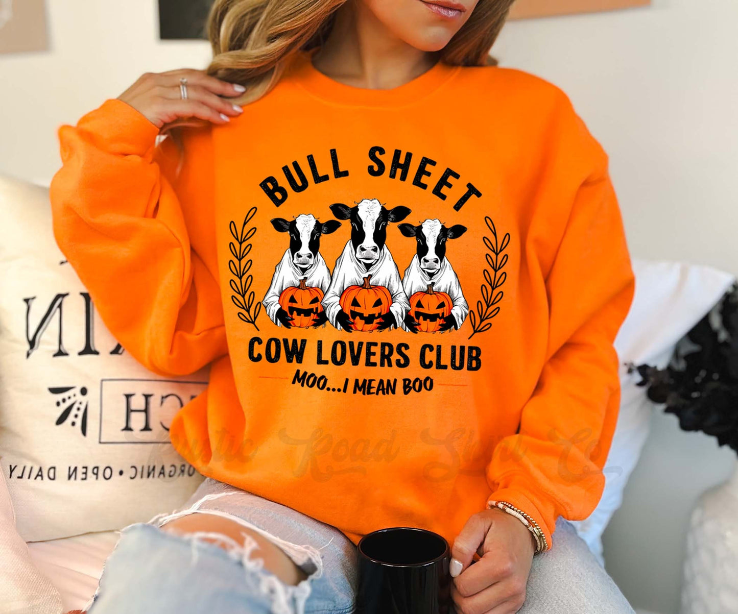 Cow Halloween Sweatshirt, Funny Halloween Sweatshirt, Toddler Halloween,