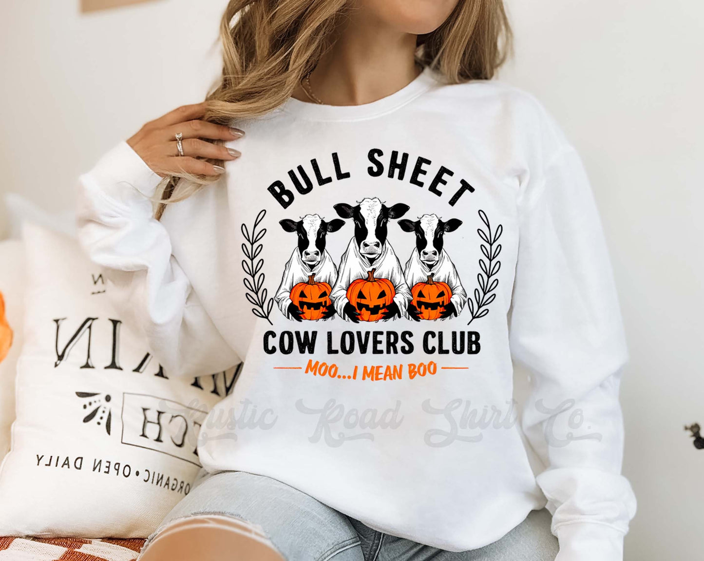Cow Halloween Sweatshirt, Funny Halloween Sweatshirt, Toddler Halloween,
