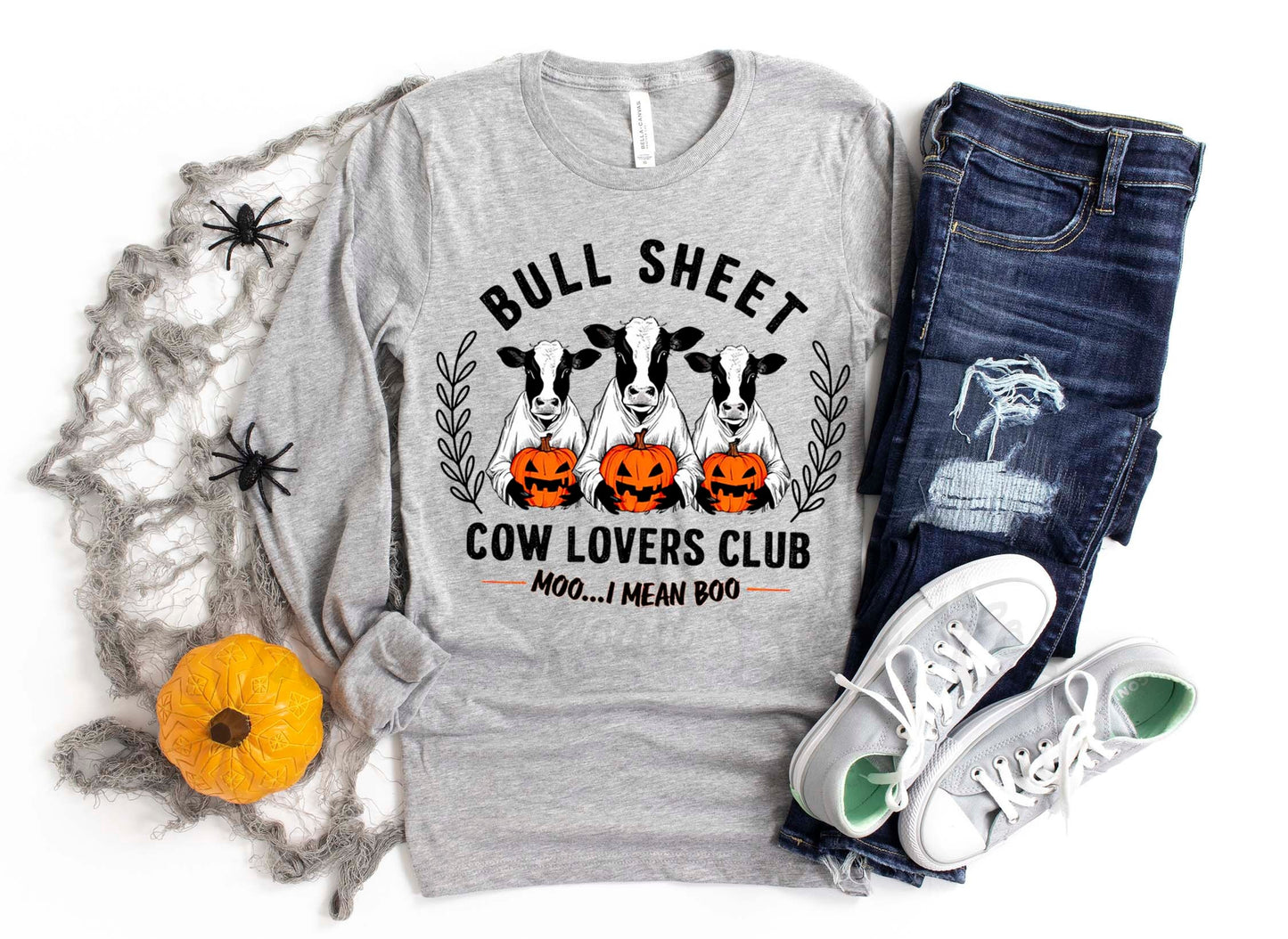 Cow Halloween Shirt, Halloween Long Sleeve Shirt, Toddler Halloween Shirt, Girls Halloween Shirt,