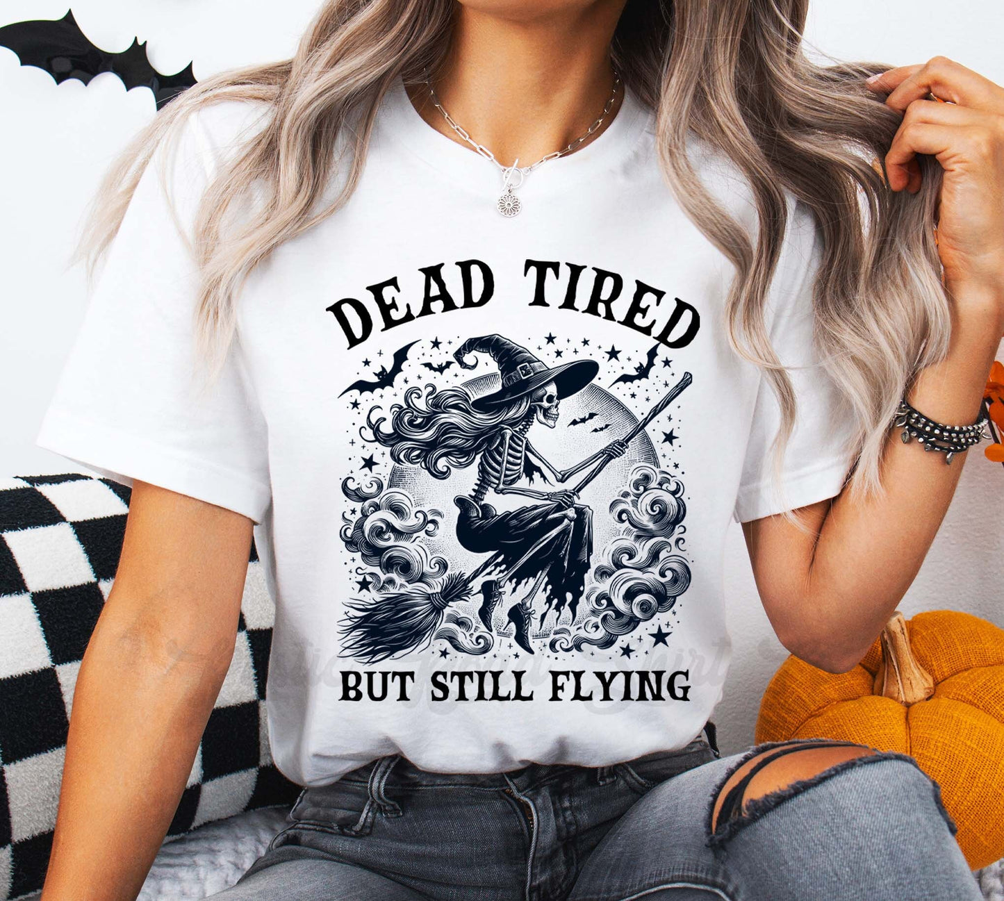 Witch Halloween Shirt, Women's Halloween Shirt, Tired Moms Shirt, Funny Mom Shirt,