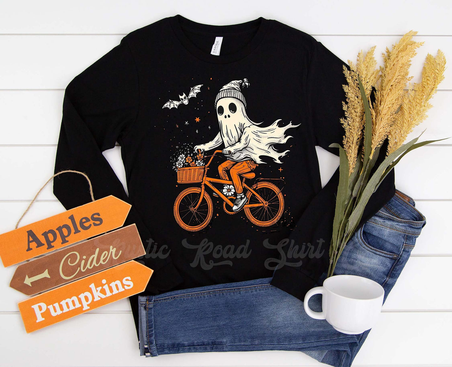 Ghost Halloween Shirt, Halloween Long Sleeve Shirt, Toddler Halloween Shirt, Girls Halloween Shirt,