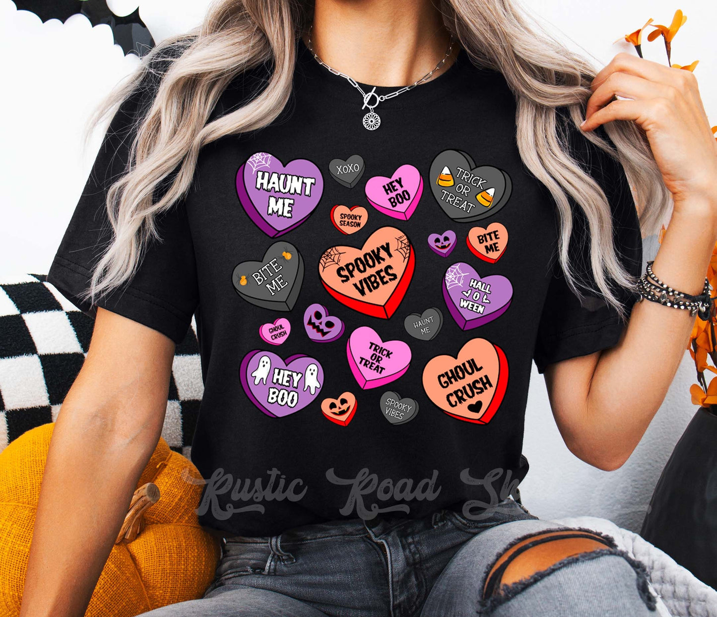 Retro Halloween Shirt, Women's Halloween Shirt, Girls Halloween T-shirt, Toddler Halloween Shirt