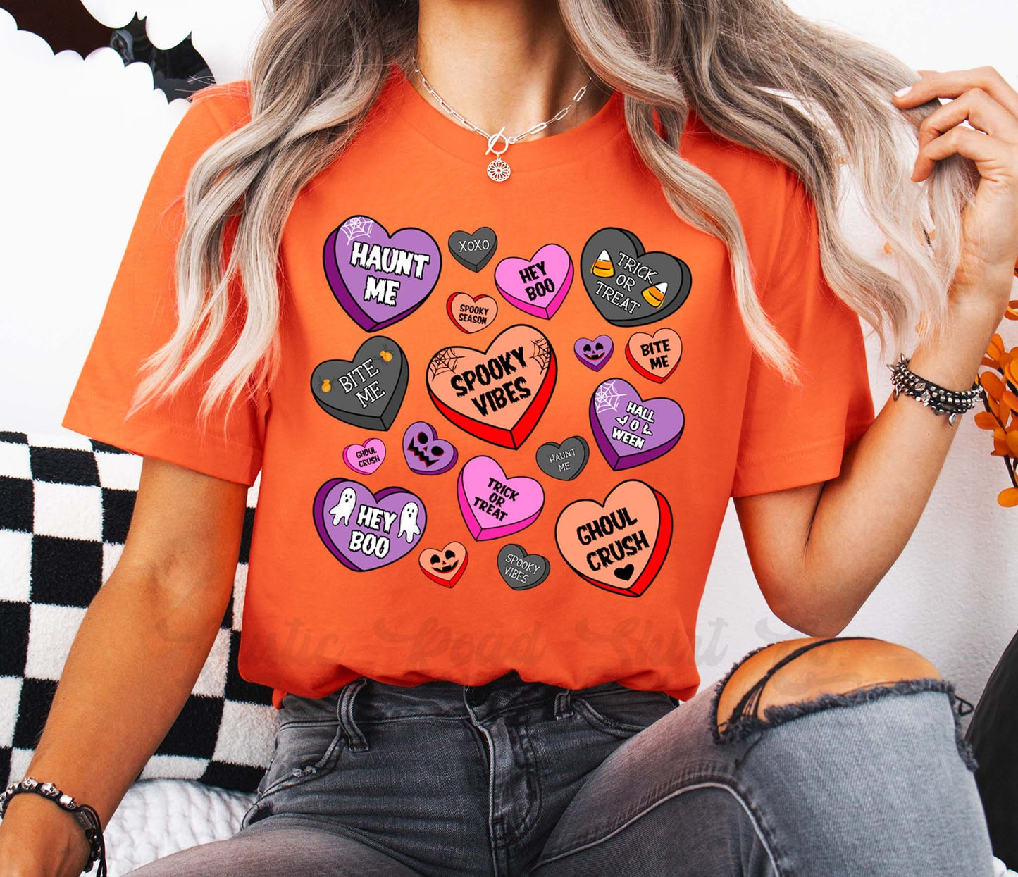 Retro Halloween Shirt, Women's Halloween Shirt, Girls Halloween T-shirt, Toddler Halloween Shirt