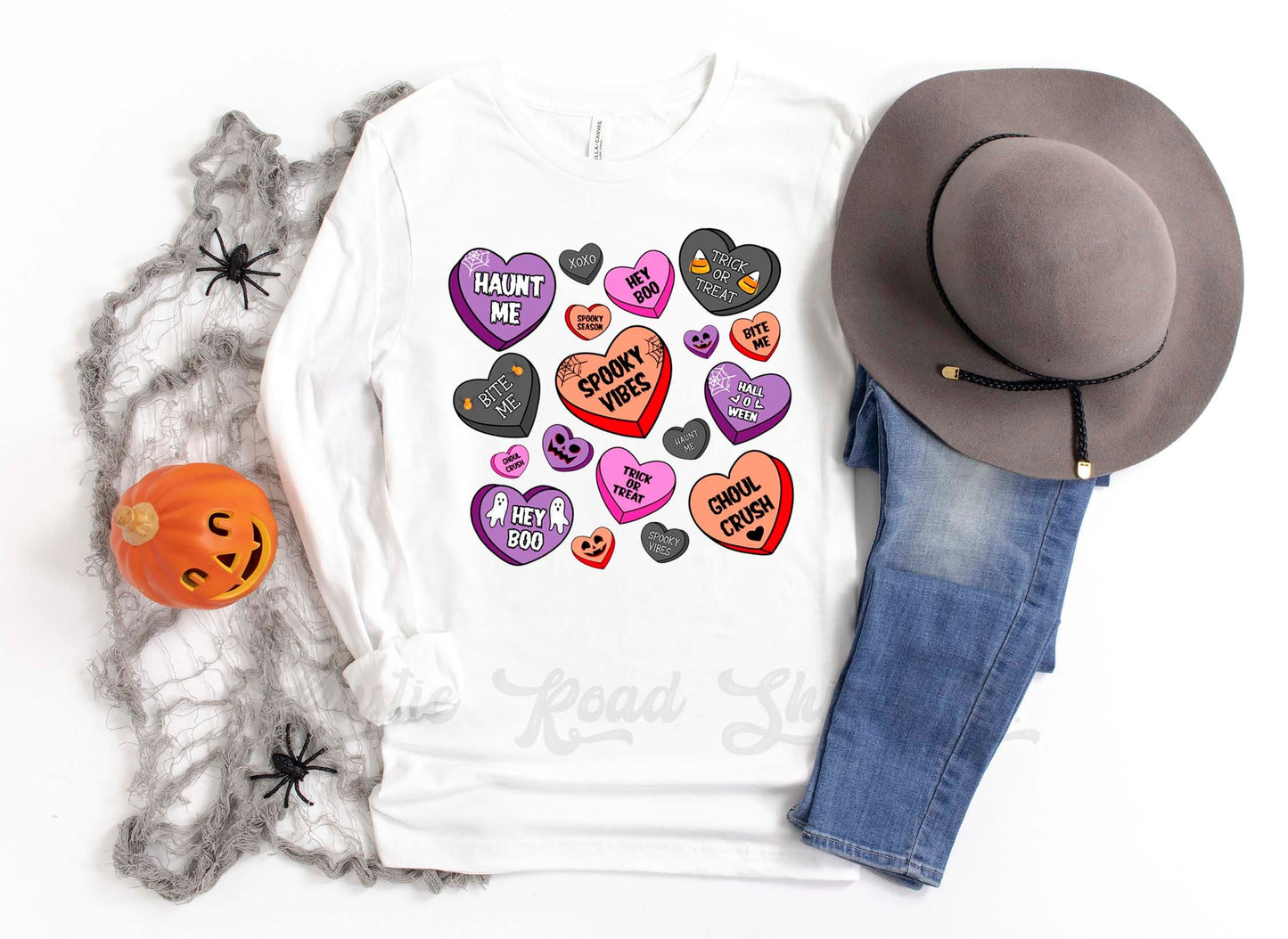Retro Halloween Shirt, Halloween Long Sleeve Shirt, Toddler Halloween Shirt, Girls Halloween Shirt,