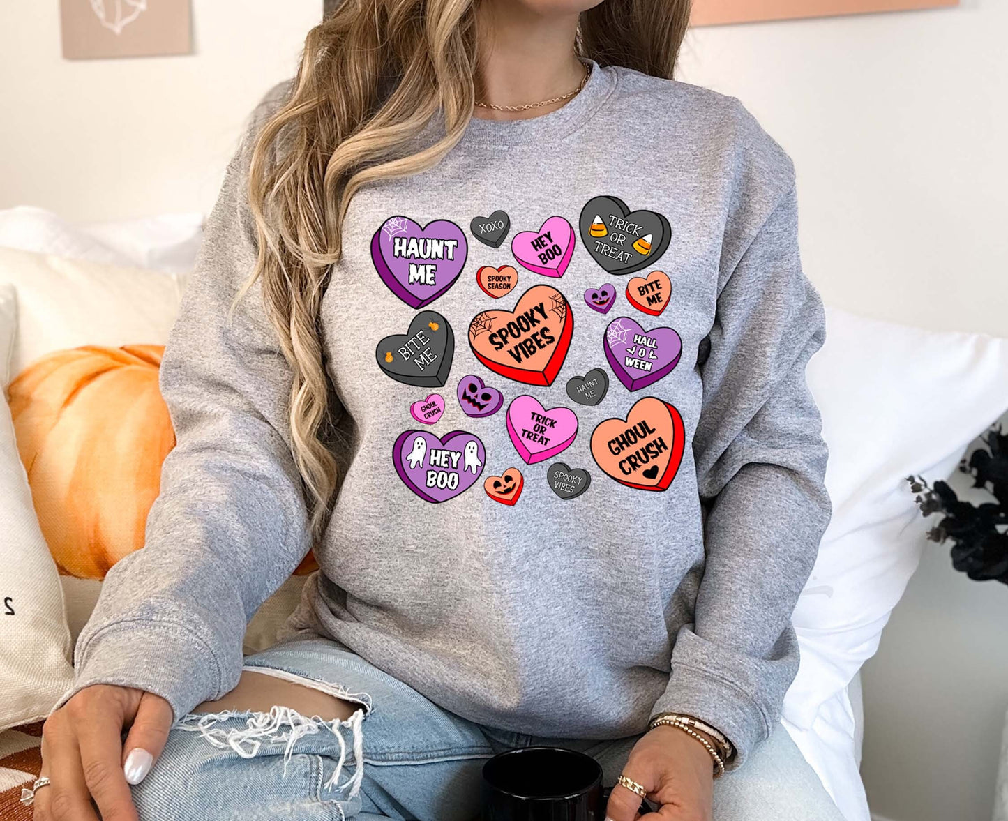 Vintage Halloween Sweatshirt, Retro Halloween Sweatshirt, Toddler Halloween Sweatshirt, Girls Halloween Sweatshirt