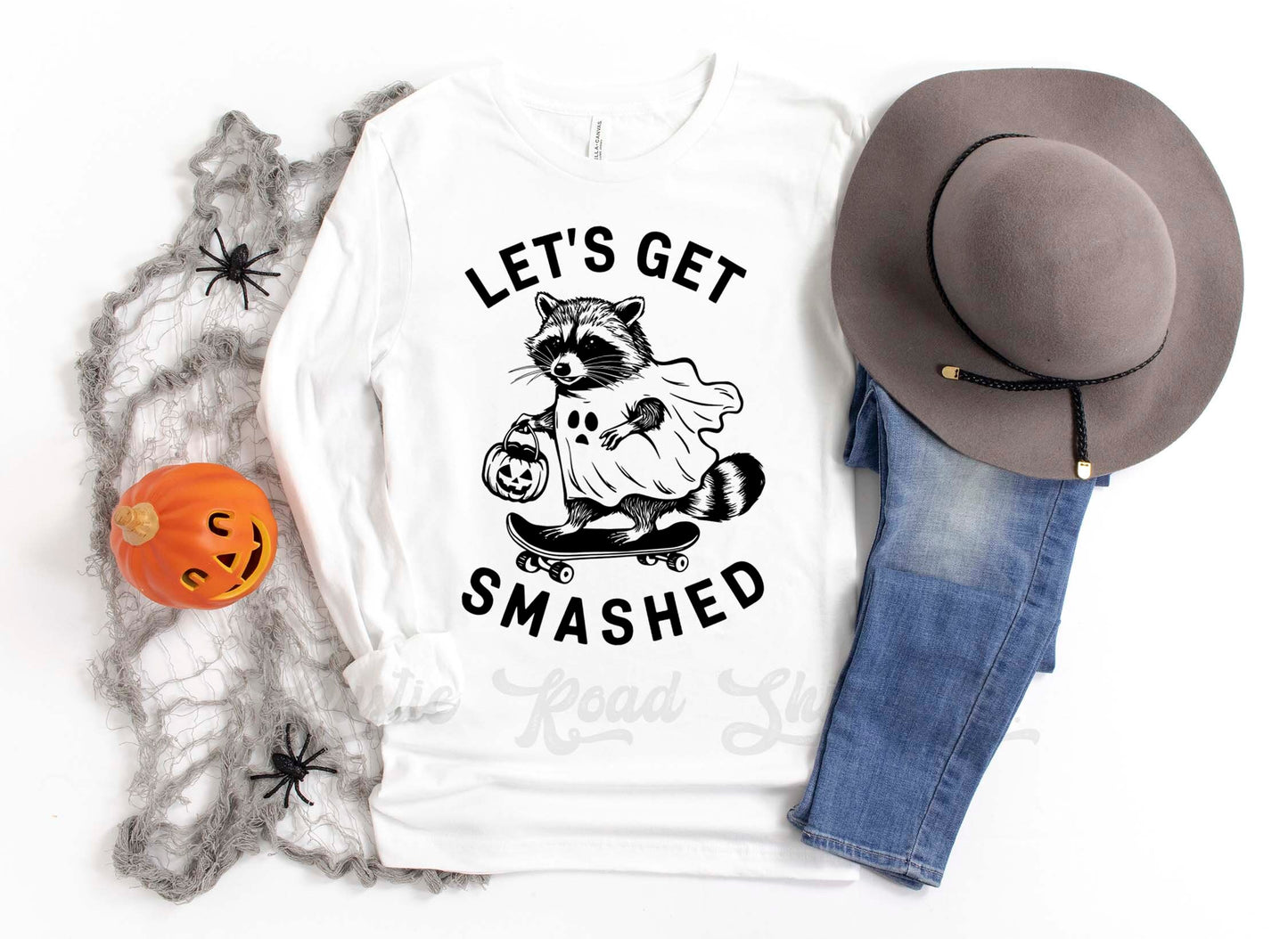 Racoon Halloween Shirt, Halloween Long Sleeve Shirt, Toddler Halloween Shirt, Girls Halloween Shirt,