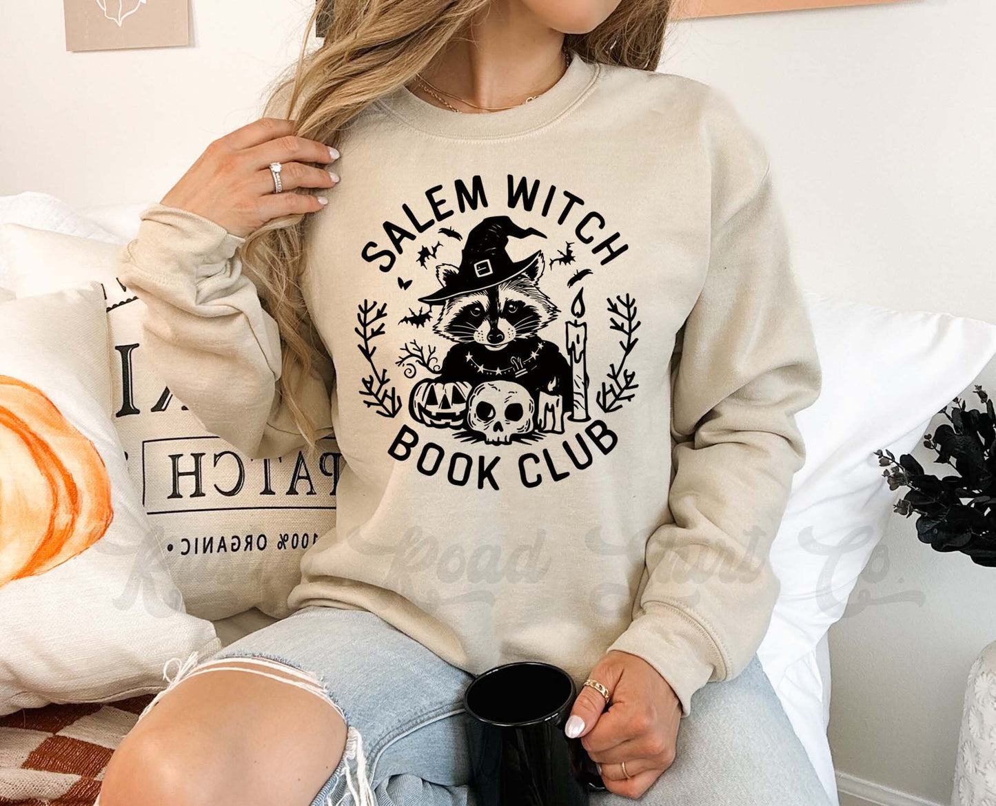 Salem Sweatshirt, Reading Halloween Sweatshirt, Toddler Halloween Sweatshirt, Girls Halloween Sweatshirt
