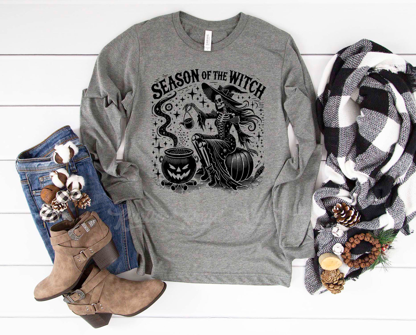 Witch Halloween Shirt, Salem Shirt, Halloween Long Sleeve Shirt, Toddler Halloween Shirt, Girls Halloween Shirt,