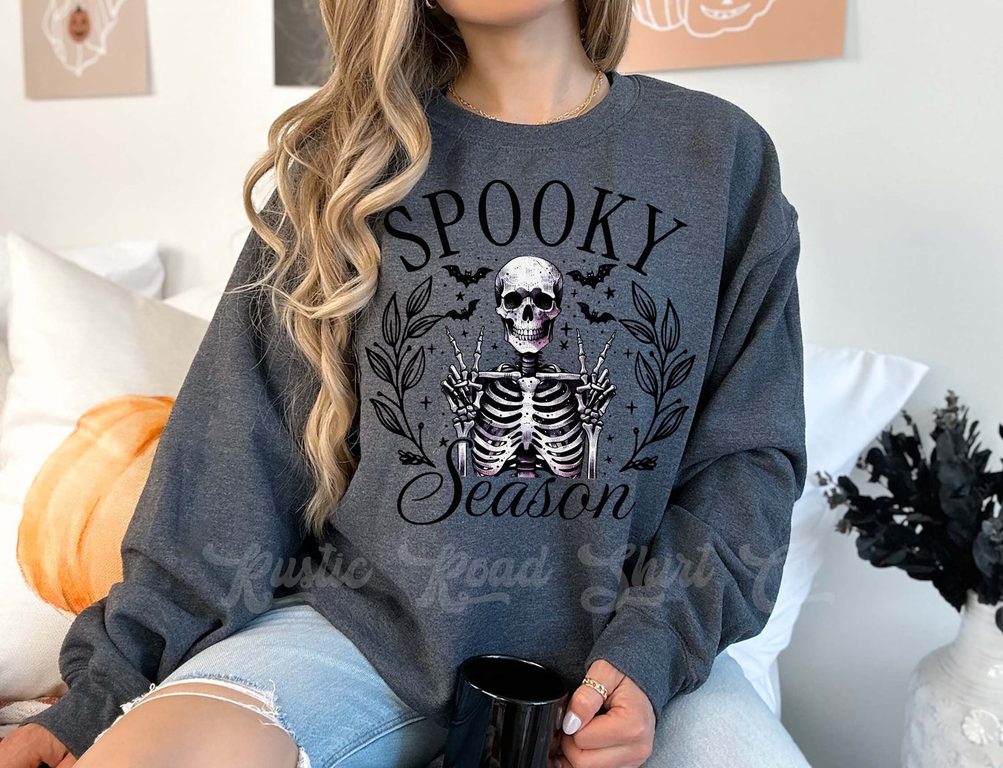Spooky Season Sweatshirt, Vintage Halloween Sweatshirt, Toddler Halloween Sweatshirt, Girls Halloween Sweatshirt