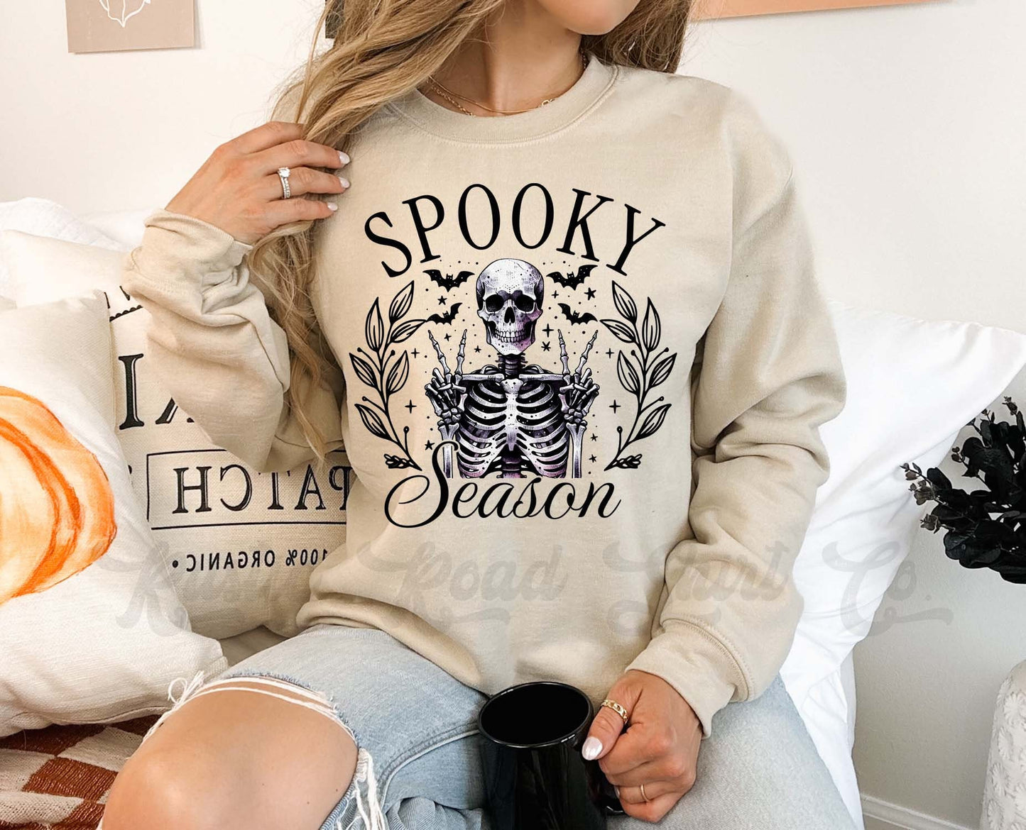 Spooky Season Sweatshirt, Vintage Halloween Sweatshirt, Toddler Halloween Sweatshirt, Girls Halloween Sweatshirt