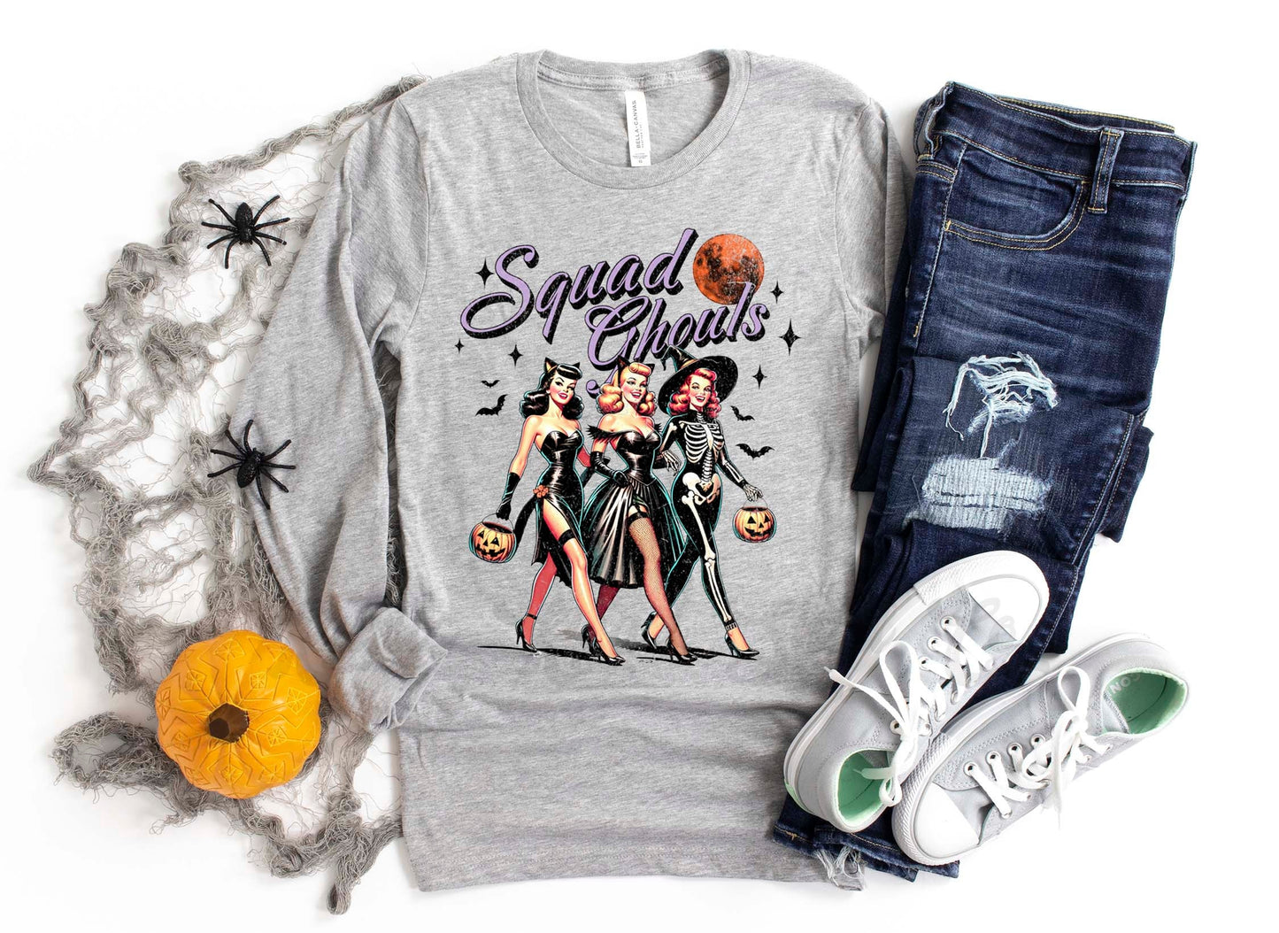 Vintage Halloween Shirt, Witch Halloween Shirt, Halloween Long Sleeve Shirt, Toddler Halloween Shirt, Girls Halloween Shirt,
