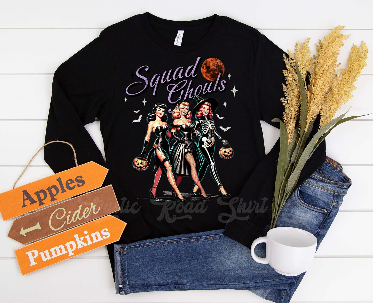 Vintage Halloween Shirt, Witch Halloween Shirt, Halloween Long Sleeve Shirt, Toddler Halloween Shirt, Girls Halloween Shirt,
