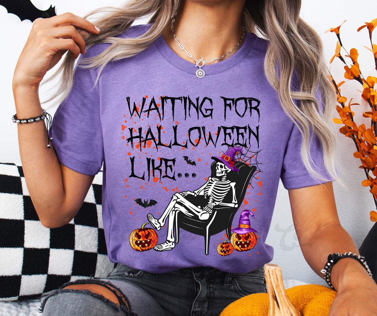 Skeleton Halloween Shirt, Vintage Halloween Shirt, Pumpkin Halloween Shirt, Teacher Halloween Shirt
