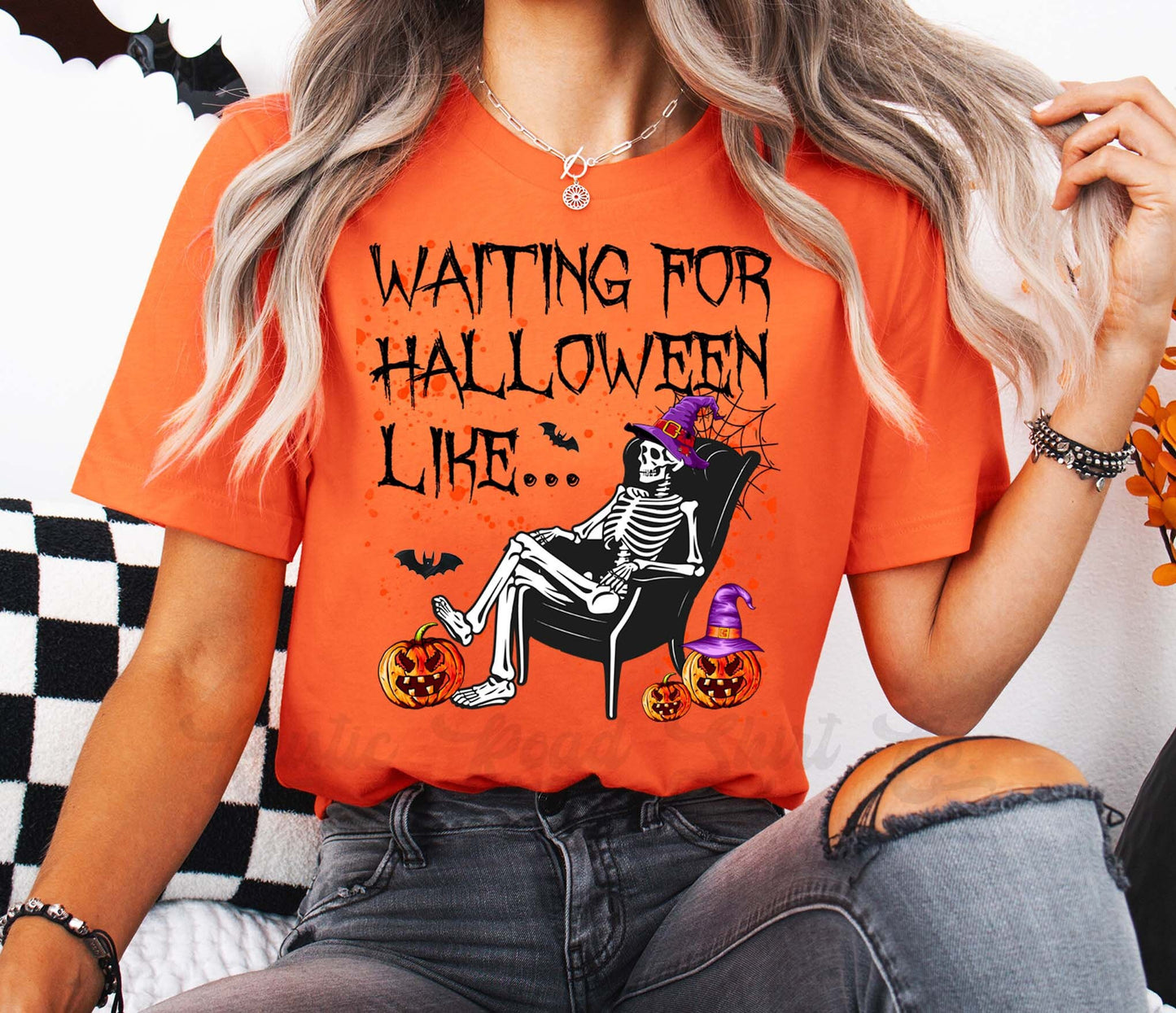 Skeleton Halloween Shirt, Vintage Halloween Shirt, Pumpkin Halloween Shirt, Teacher Halloween Shirt