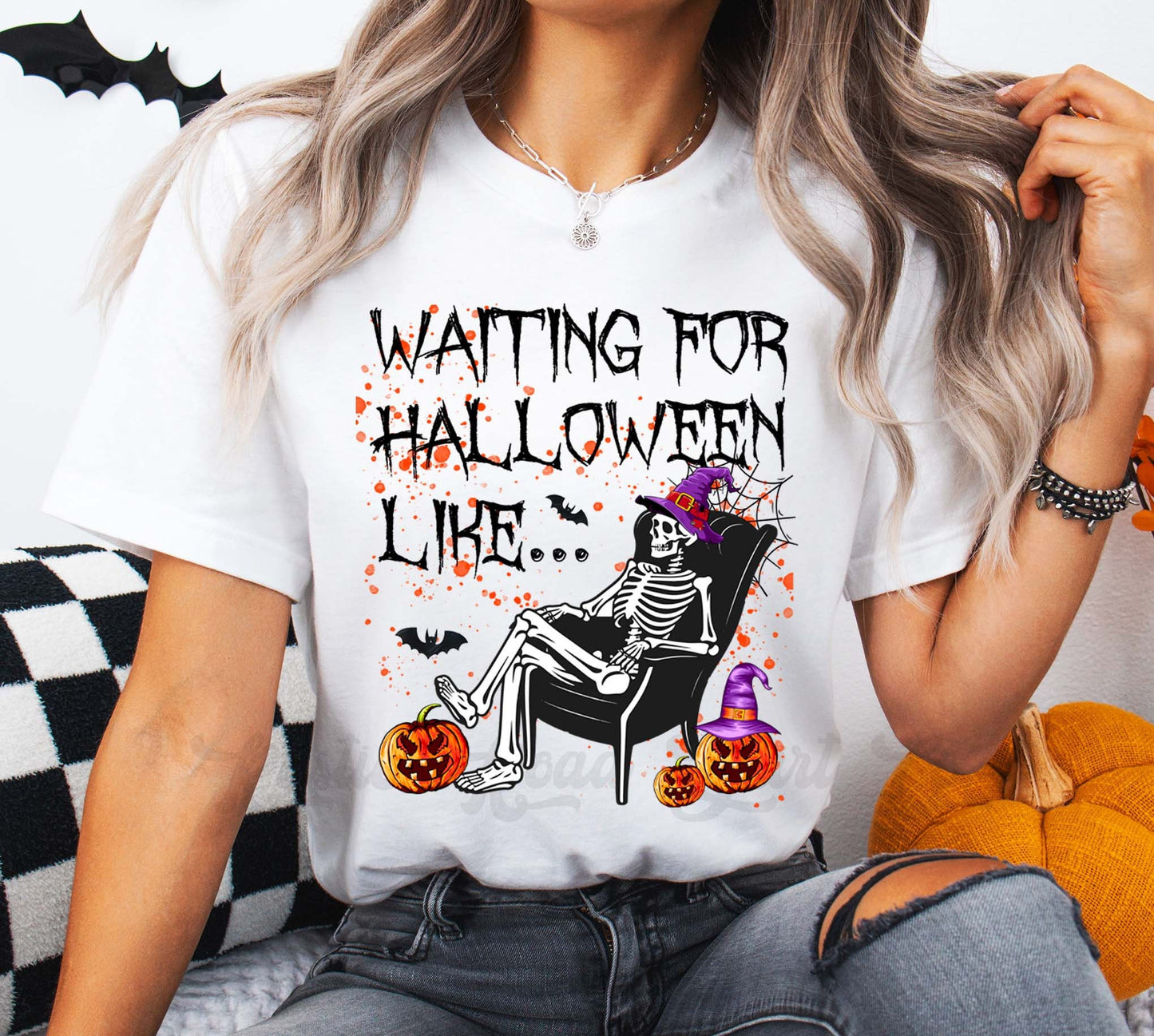 Skeleton Halloween Shirt, Vintage Halloween Shirt, Pumpkin Halloween Shirt, Teacher Halloween Shirt