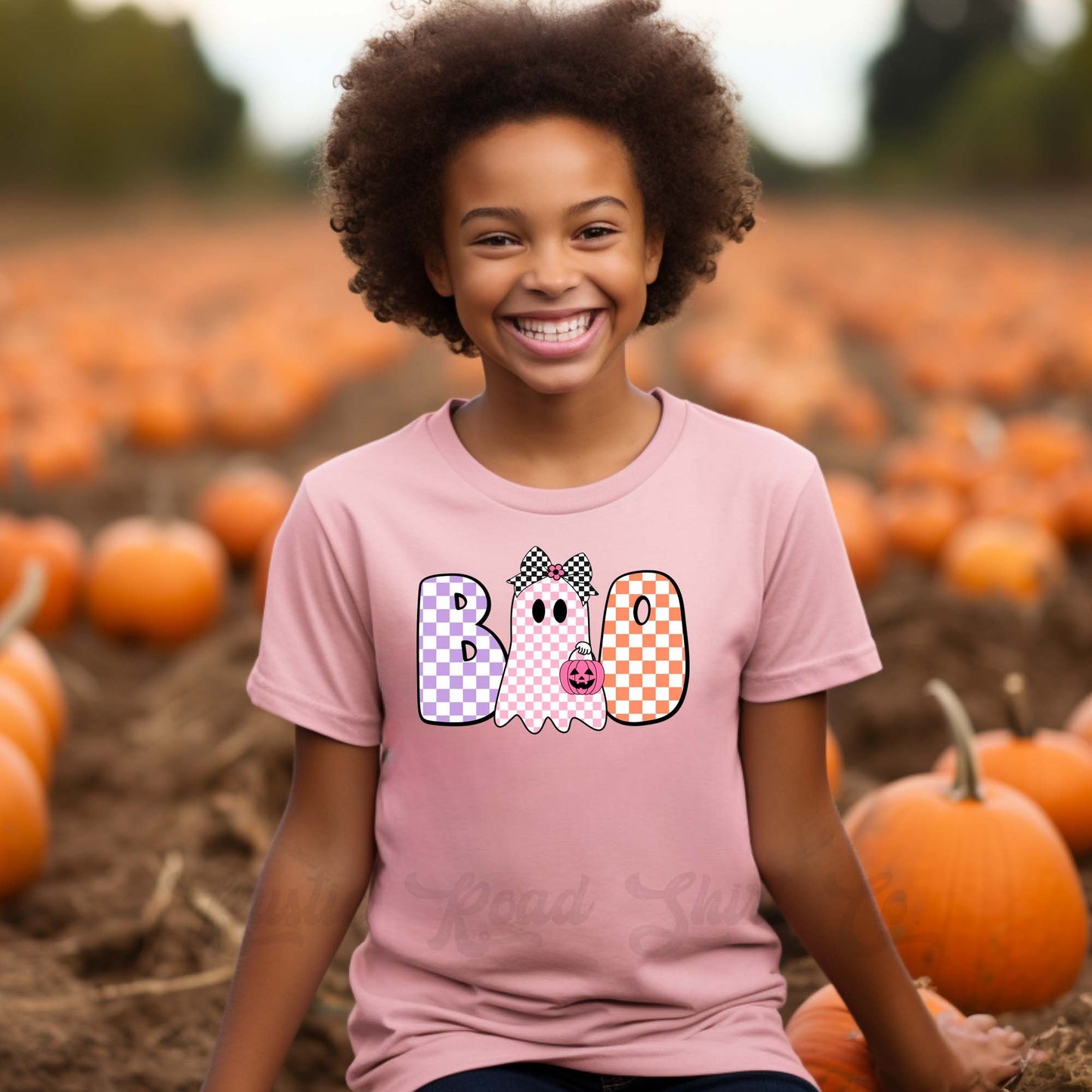Toddler Halloween Shirt, Girls Halloween T-shirt, Girls Boo Shirt, Youth Halloween Shirt