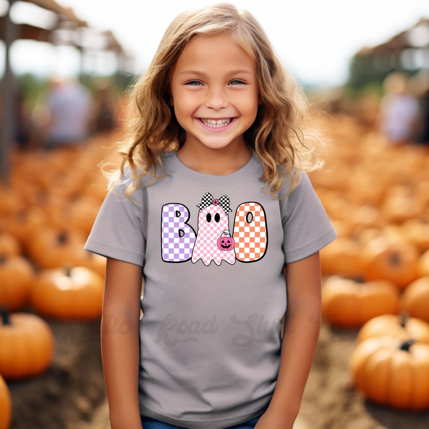 Toddler Halloween Shirt, Girls Halloween T-shirt, Girls Boo Shirt, Youth Halloween Shirt