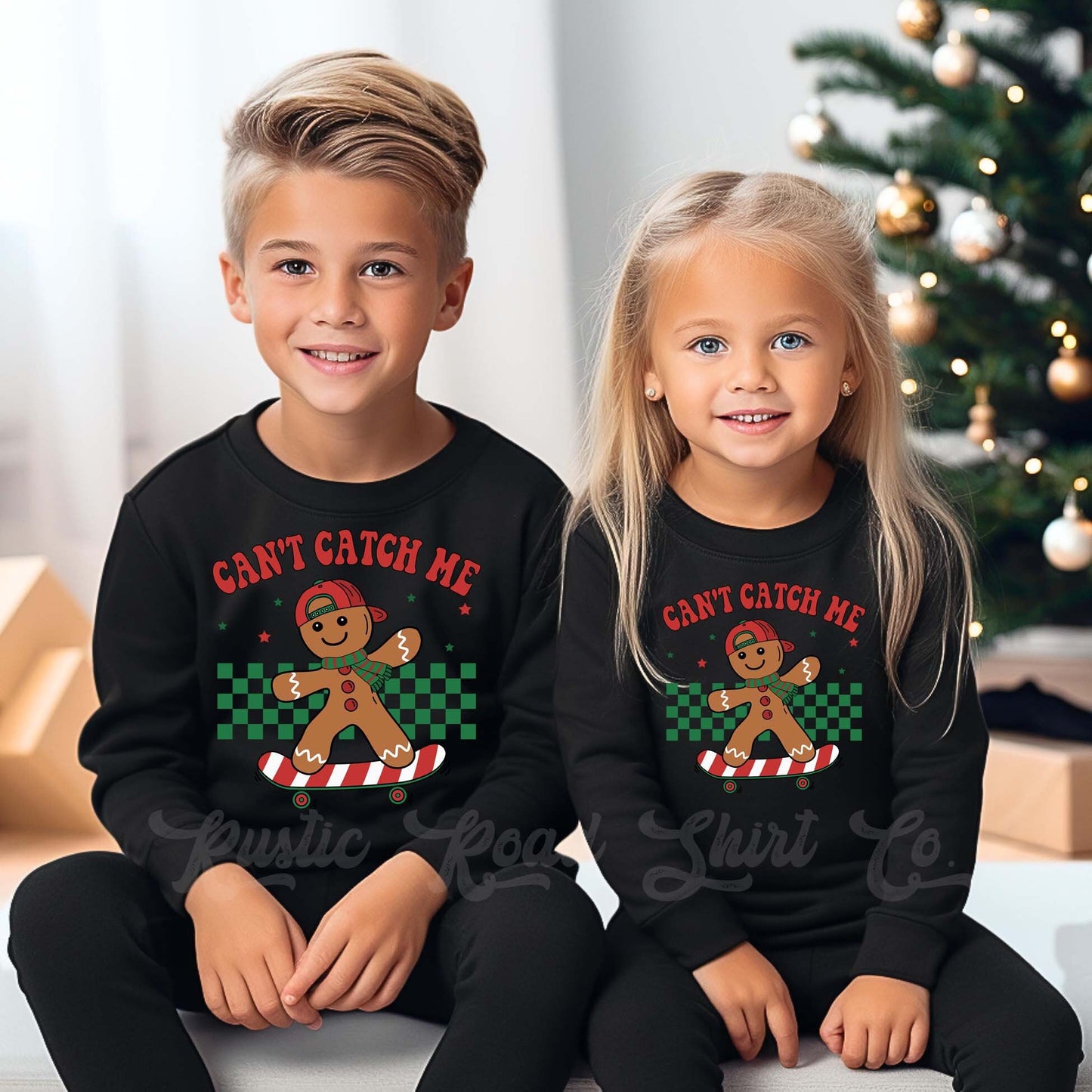 Boys Christmas Sweatshirt, Can't Catch Me Gingerbread, Toddler Boy Christmas Shirt, Kids Matching Sweatshirt, Family Christmas Sweatshirt