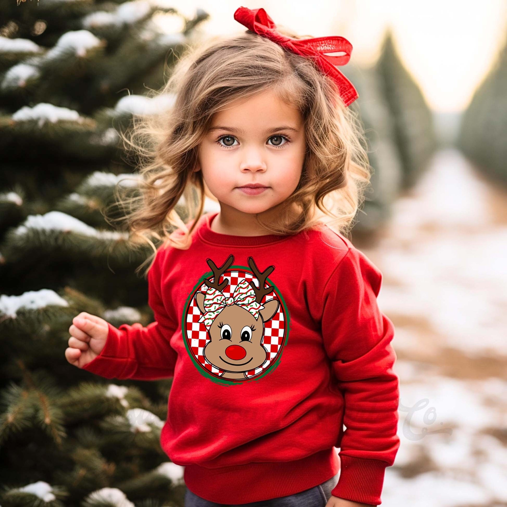 Girls Christmas Sweatshirt, Reindeer Christmas Shirt, Toddler Boy Christmas Shirt, Kids Matching Sweatshirt, Family Christmas Sweatshirt