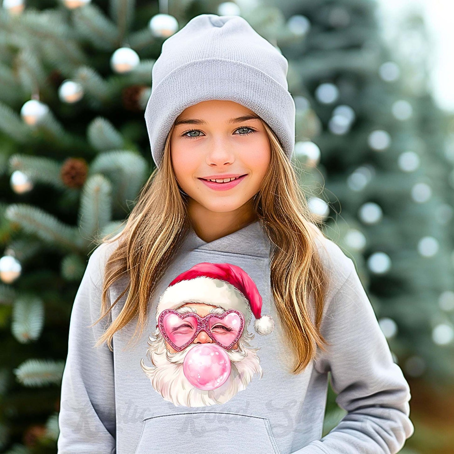 Girls Christmas Sweatshirt, Retro Santa Sweatshirt, Kids Matching Sweatshirt, Family Christmas Sweatshirt