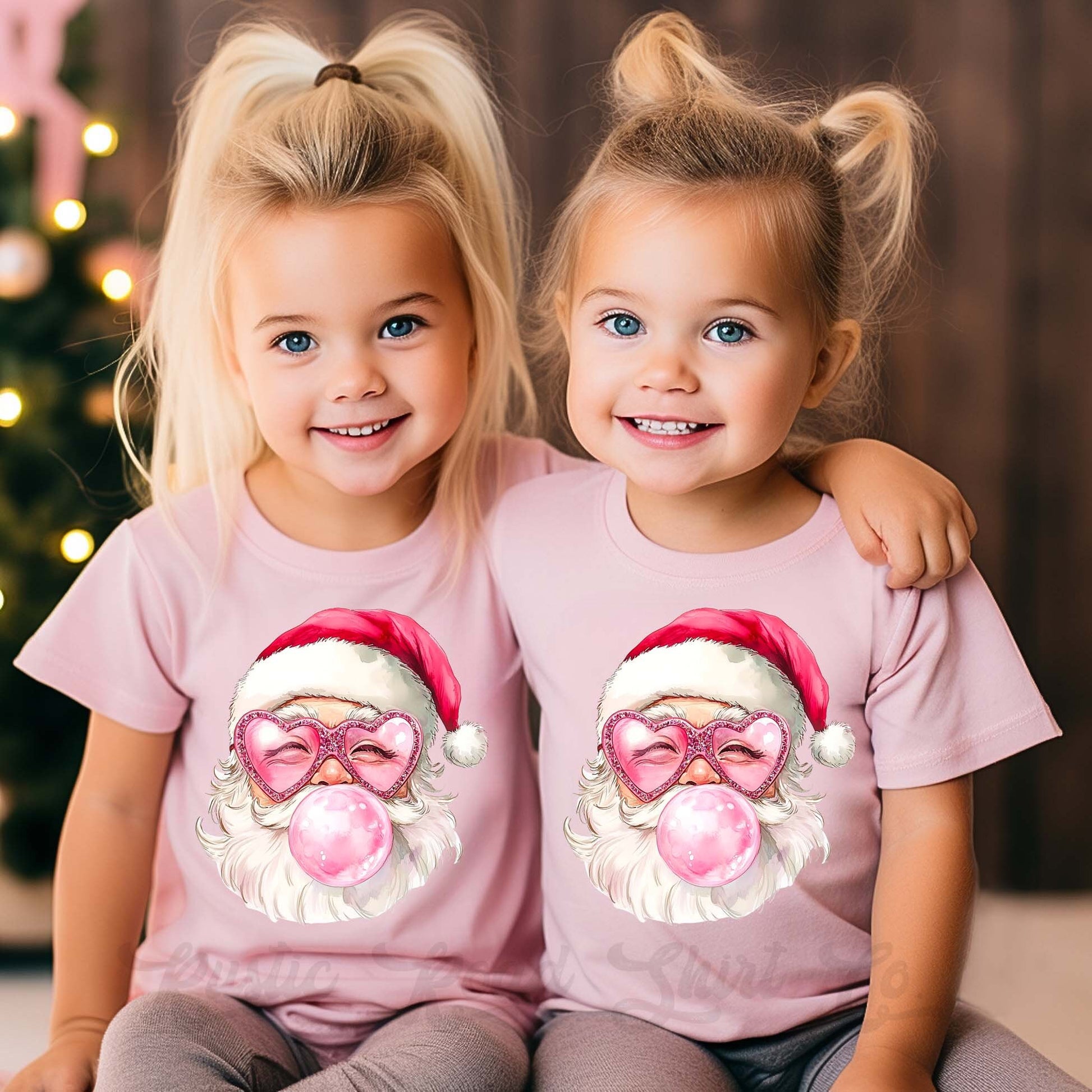 Retro Santa Shirt, Girls Christmas Shirt, Toddler Christmas Shirt