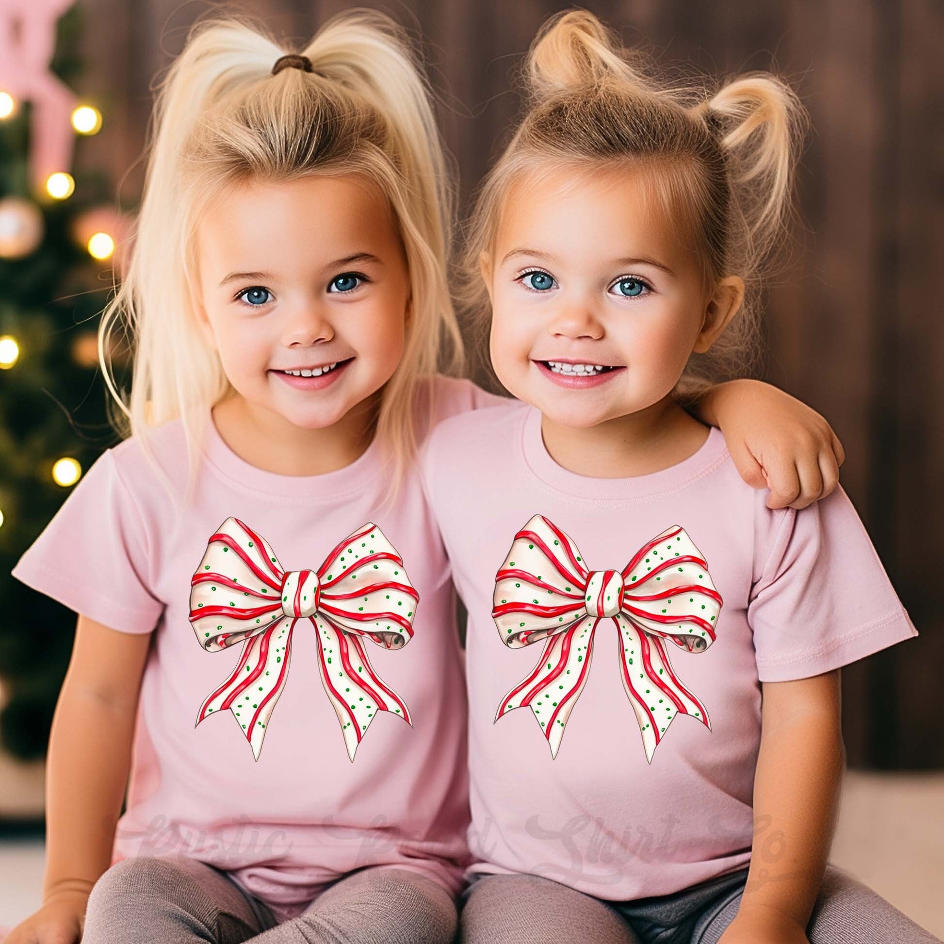 Girls Christmas Shirt, Coquette Christmas Shirt, Toddler Girl Christmas Shirt, Matching Girls Shirts,