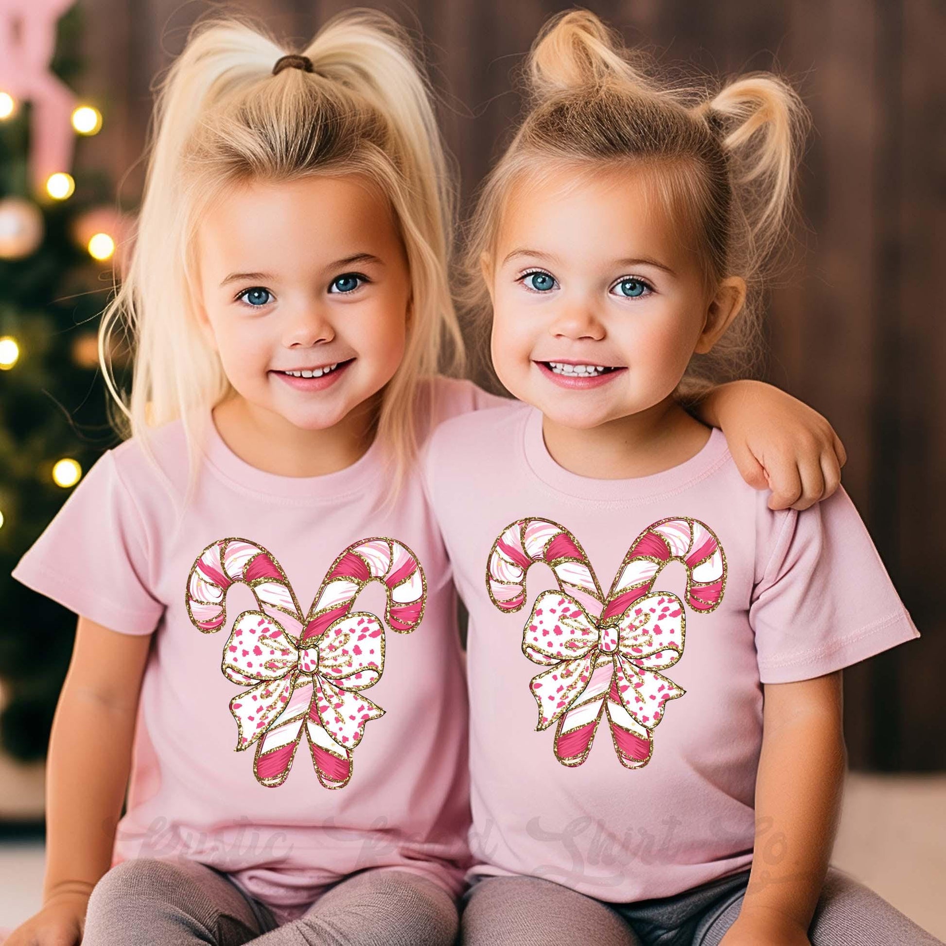 Girls Christmas Shirt, Coquette Christmas Shirt, Toddler Girl Christmas Shirt, Matching Girls Shirts,