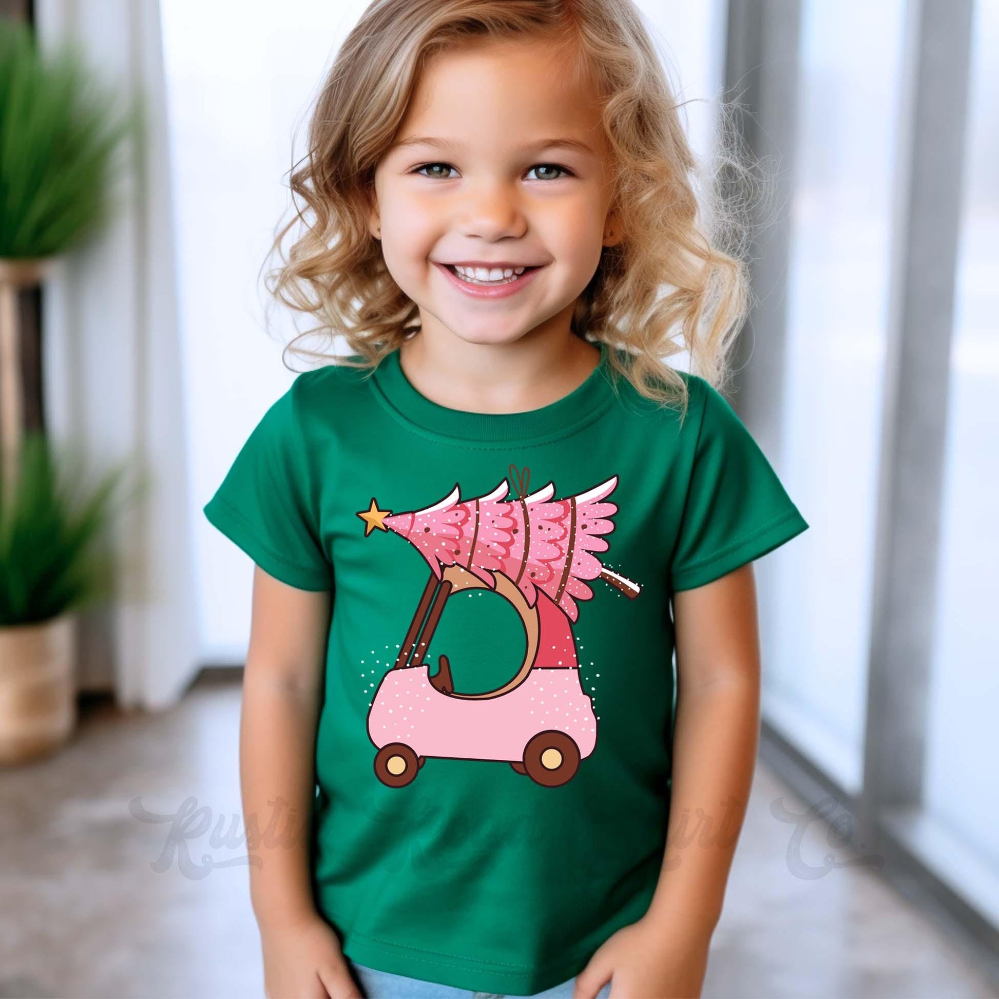 Girls Christmas Shirt, Christmas Tree Shirt, Toddler Girl Christmas Shirt, Matching Girls Shirts,