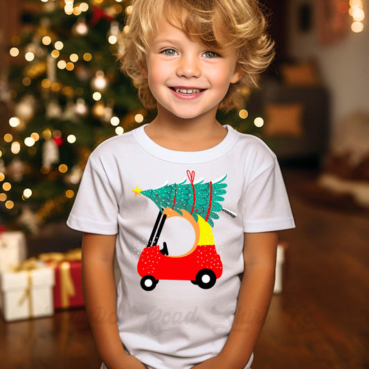 Red Car Christmas Shirt, Boys Christmas Shirt, Toddler Christmas Shirt, Matching Boys Shirts,