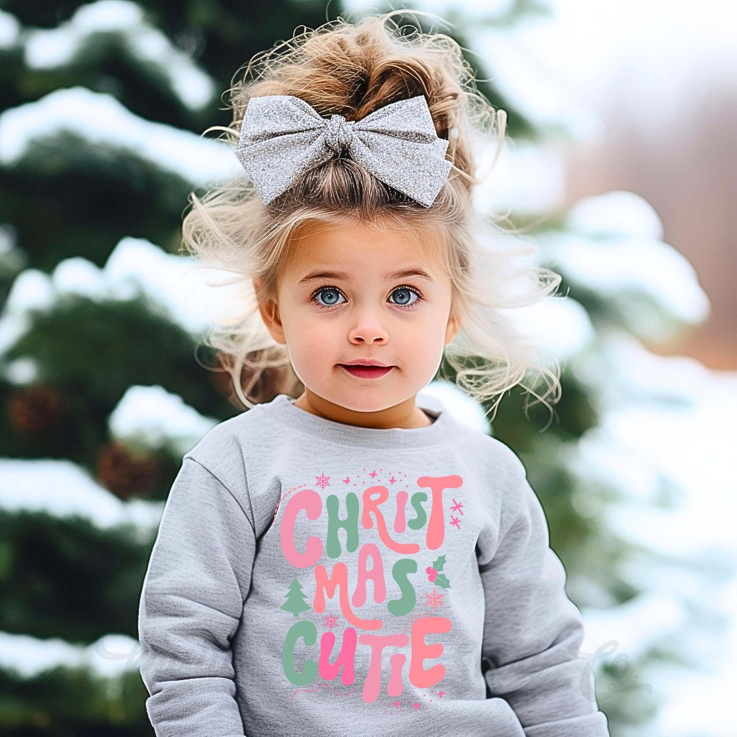 Girls Christmas Sweatshirt, Christmas Cutie Shirt, Kids Matching Sweatshirt, Family Christmas Sweatshirt