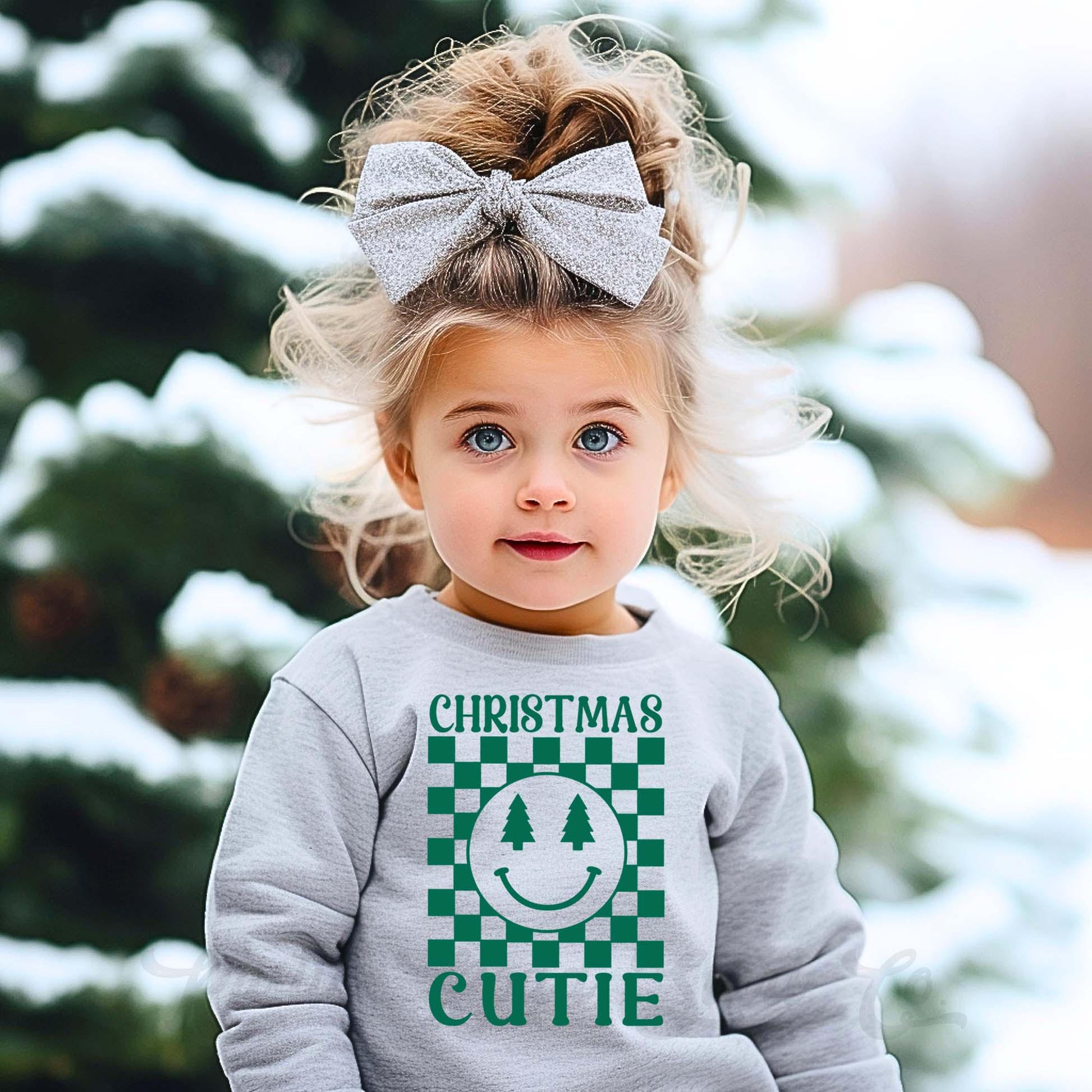 Boys Christmas Sweatshirt, Christmas Cutie Shirt, Kids Matching Sweatshirt, Family Christmas Sweatshirt