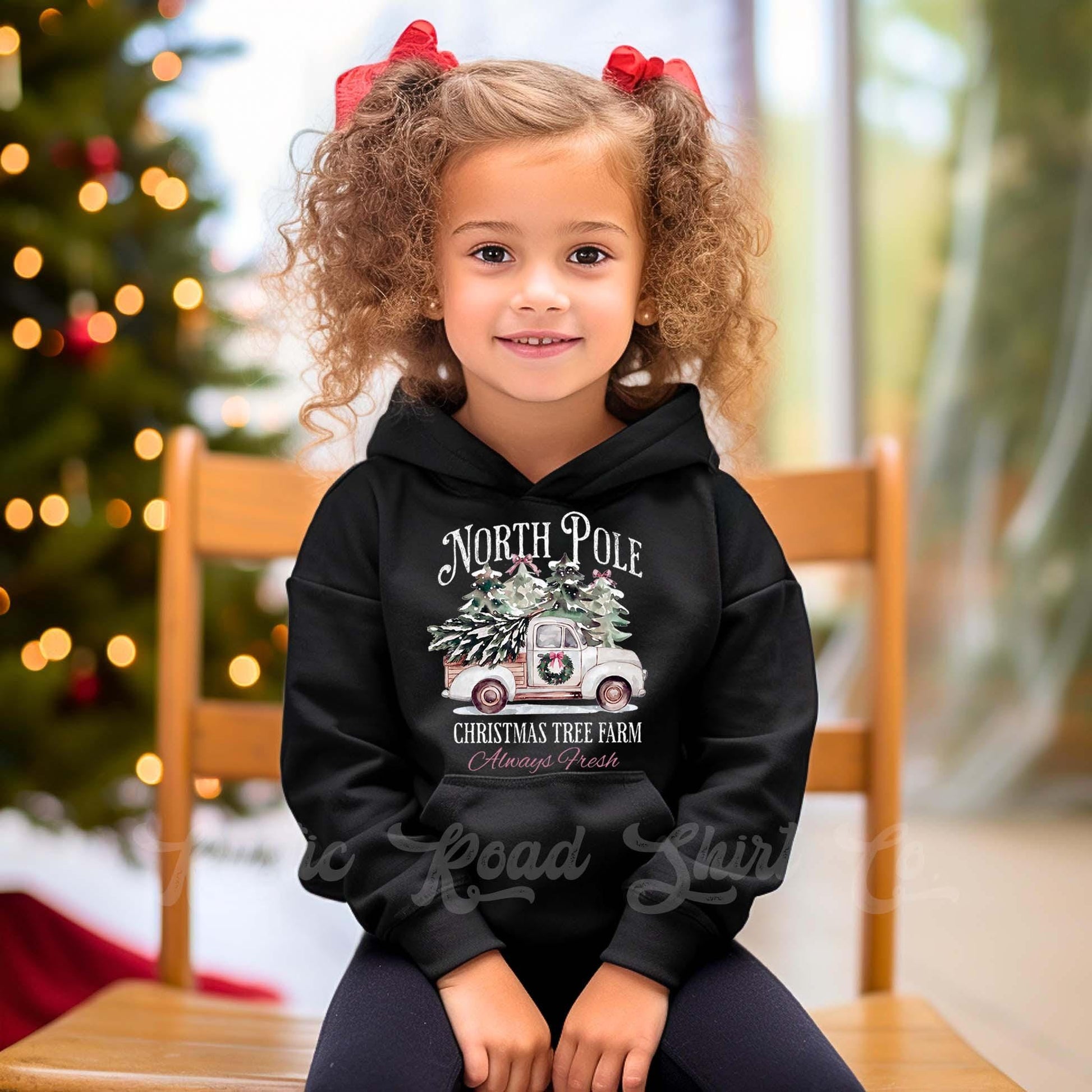 Girls Christmas Sweatshirt, Christmas Tree Farm Sweatshirt, Kids Matching Sweatshirt, Family Christmas Sweatshirt