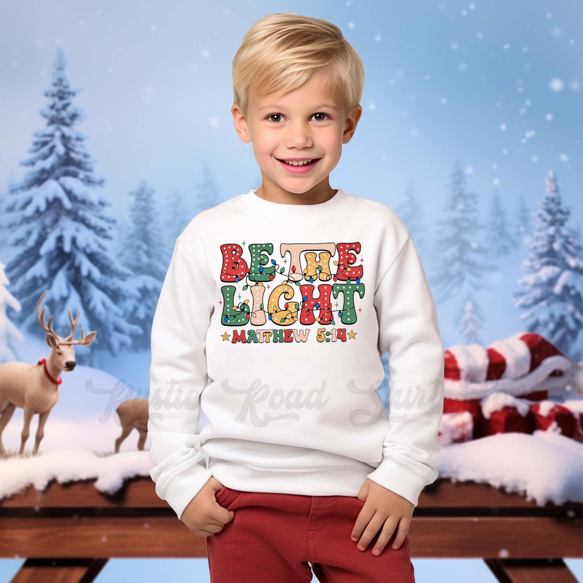 Kids Christmas Sweatshirt, Jesus Christmas Sweatshirt, Kids Matching Sweatshirt, Family Christmas Sweatshirt