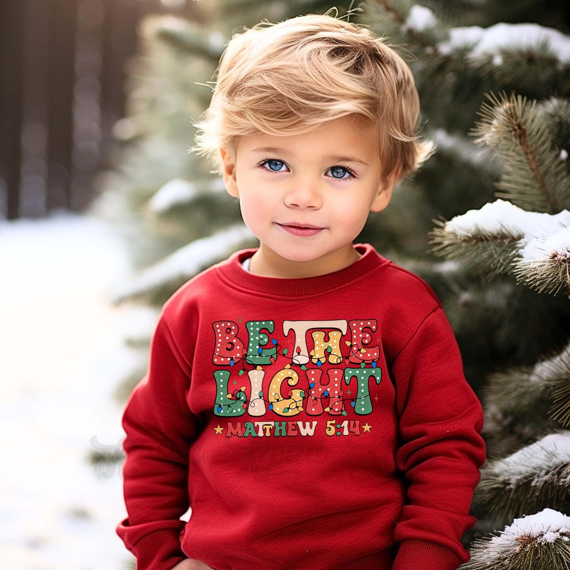 Kids Christmas Sweatshirt, Jesus Christmas Sweatshirt, Kids Matching Sweatshirt, Family Christmas Sweatshirt