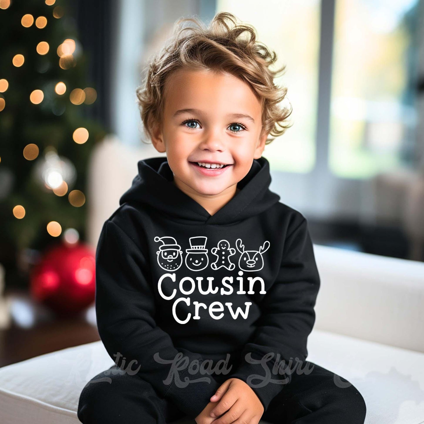 Cousin Crew Christmas Sweatshirt, Toddler Boy Christmas Shirt, Kids Matching Sweatshirt, Family Christmas Sweatshirt