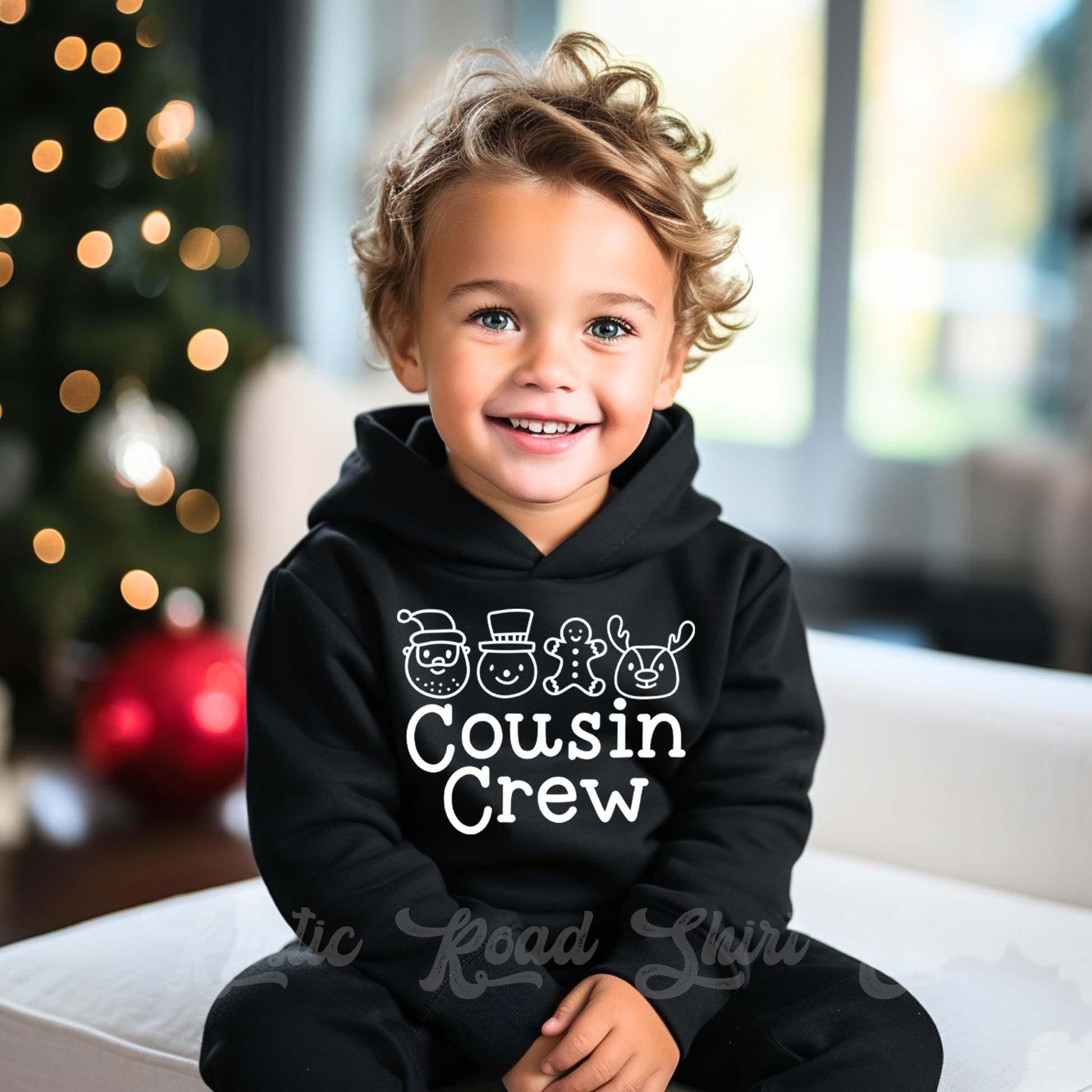Cousin Crew Christmas Sweatshirt, Toddler Boy Christmas Shirt, Kids Matching Sweatshirt, Family Christmas Sweatshirt