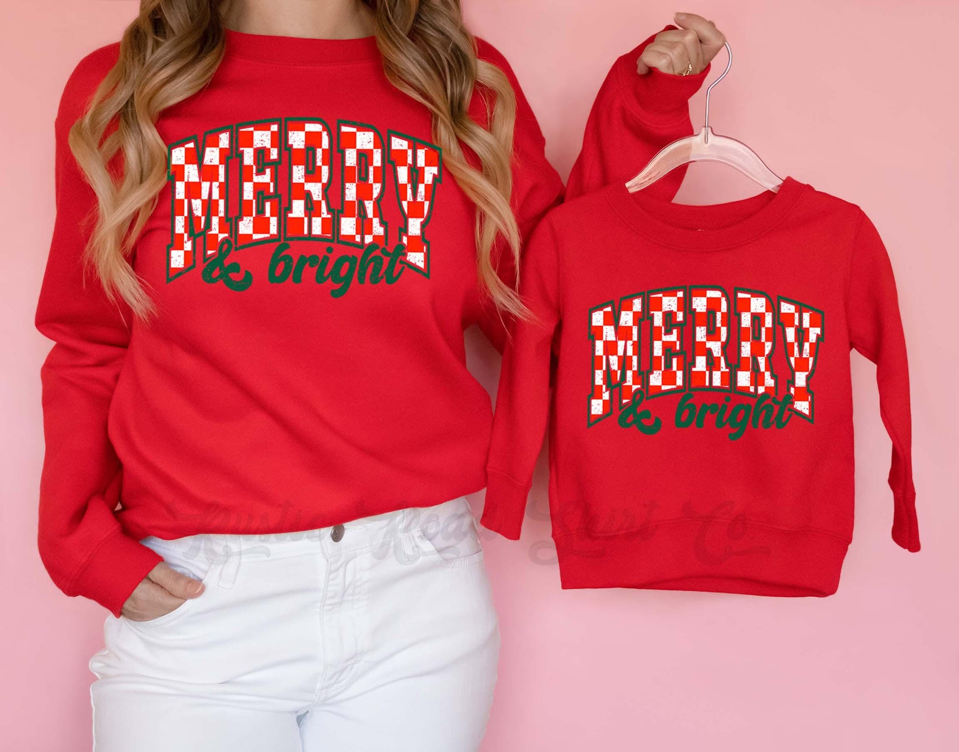 Merry and Bright Sweatshirt, Christmas Sweatshirt, Holiday Sweater, Family Christmas Sweatshirt