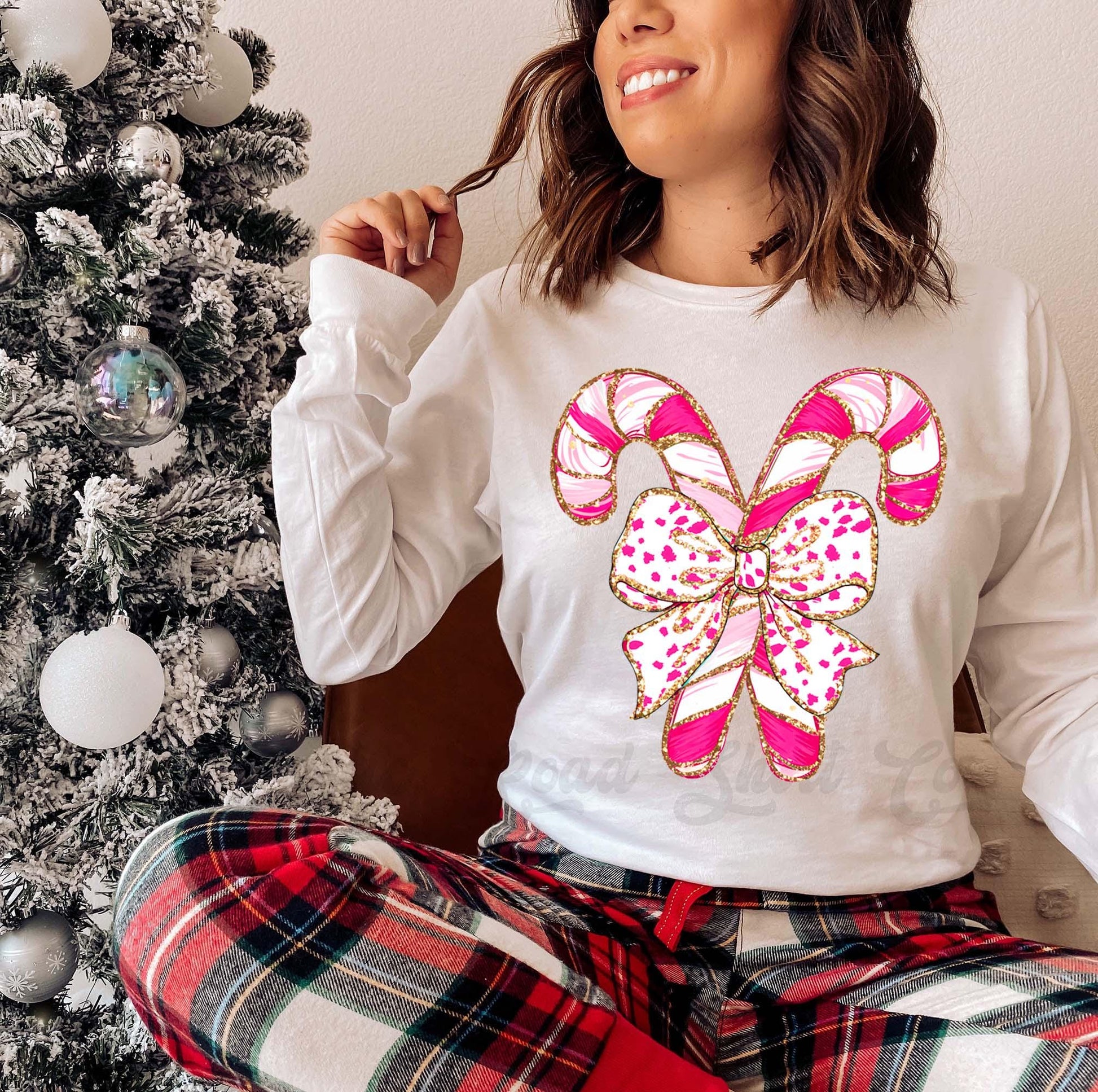 Christmas Long Sleeve Shirt, Coquette Christmas T-shirt, Matching Christmas Shirts, Family Christmas Shirts,