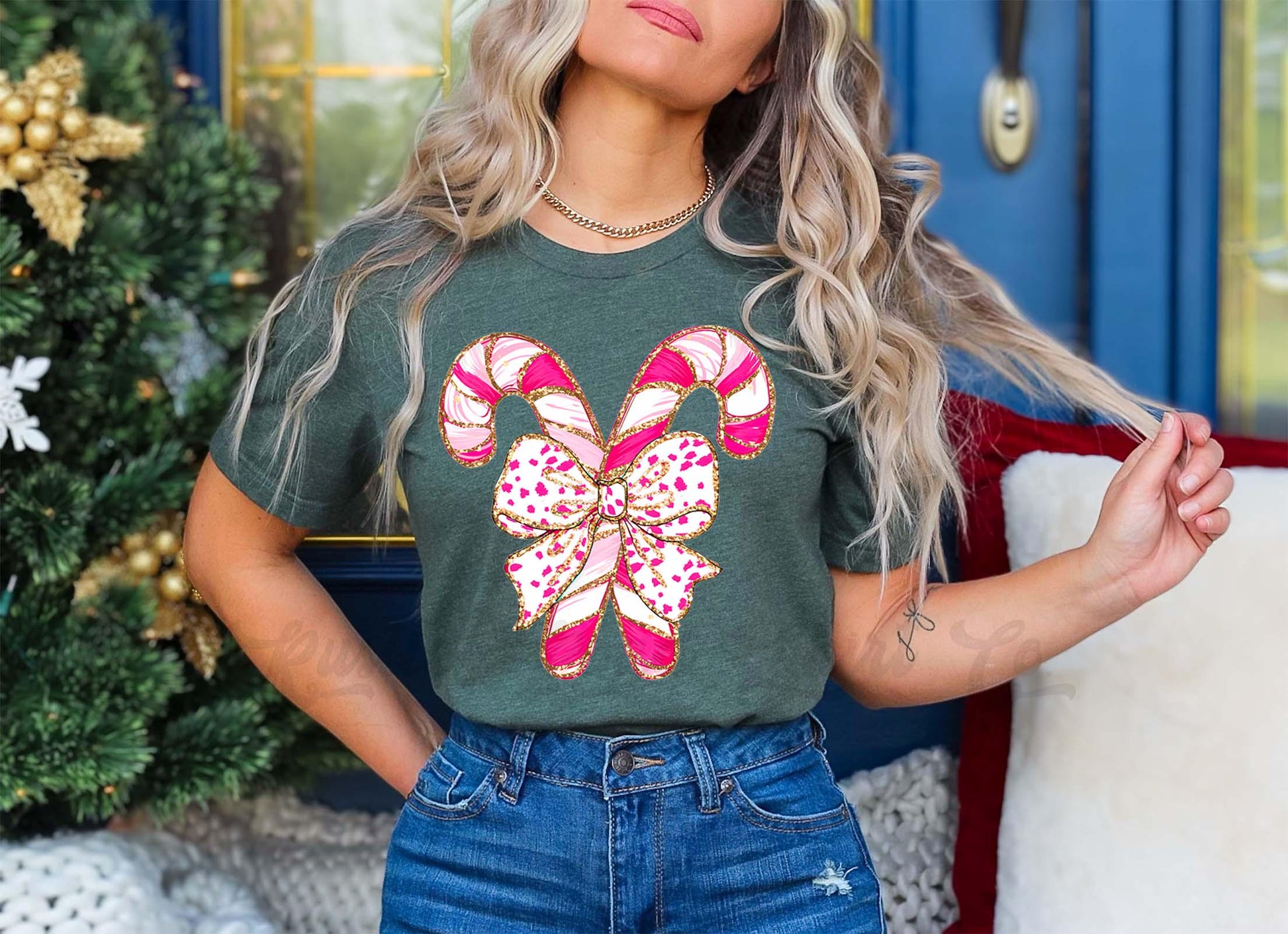 Coquette Christmas Shirt, Matching Family Christmas Shirts, Christmas Tee, Holiday Shirt, Women's Christmas,