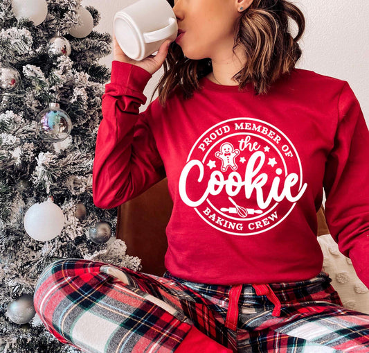 Christmas Cookie Shirt, Long Sleeve Christmas Shirt, Matching Christmas Shirts, Family Christmas Shirts,