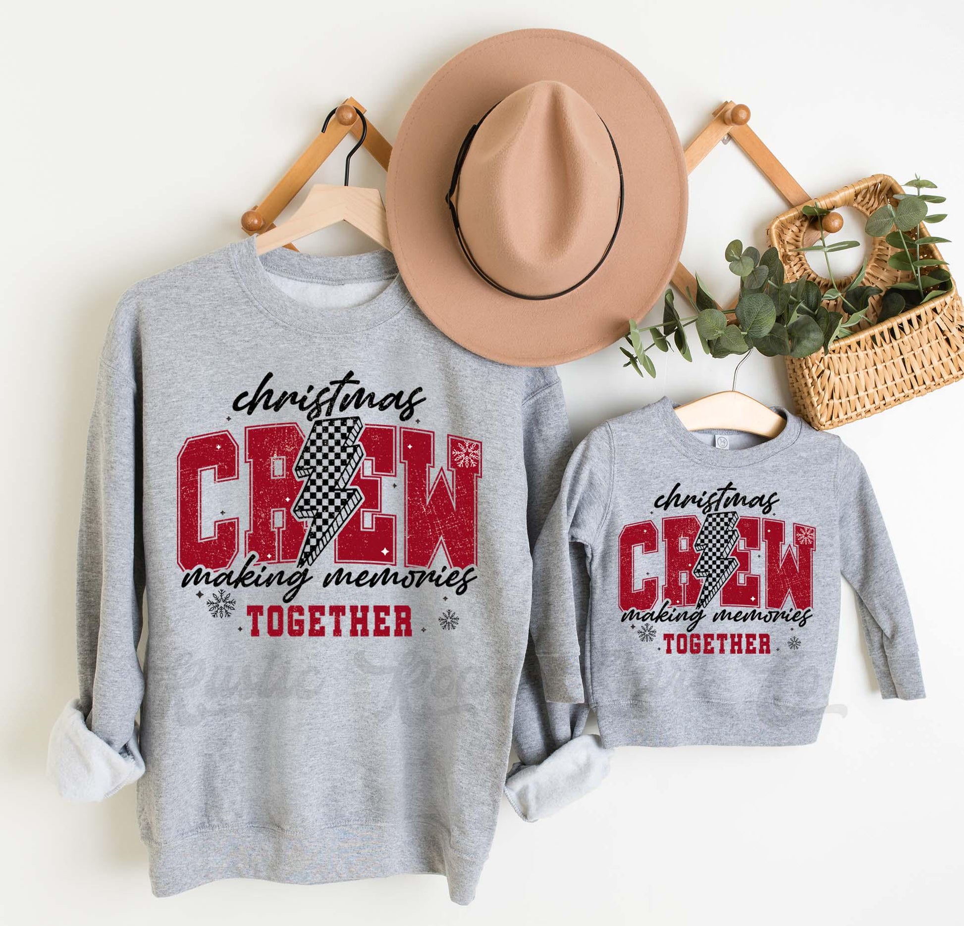 Christmas Crew Sweatshirt, Matching Christmas Sweatshirt, Holiday Sweater, Family Christmas Sweatshirt