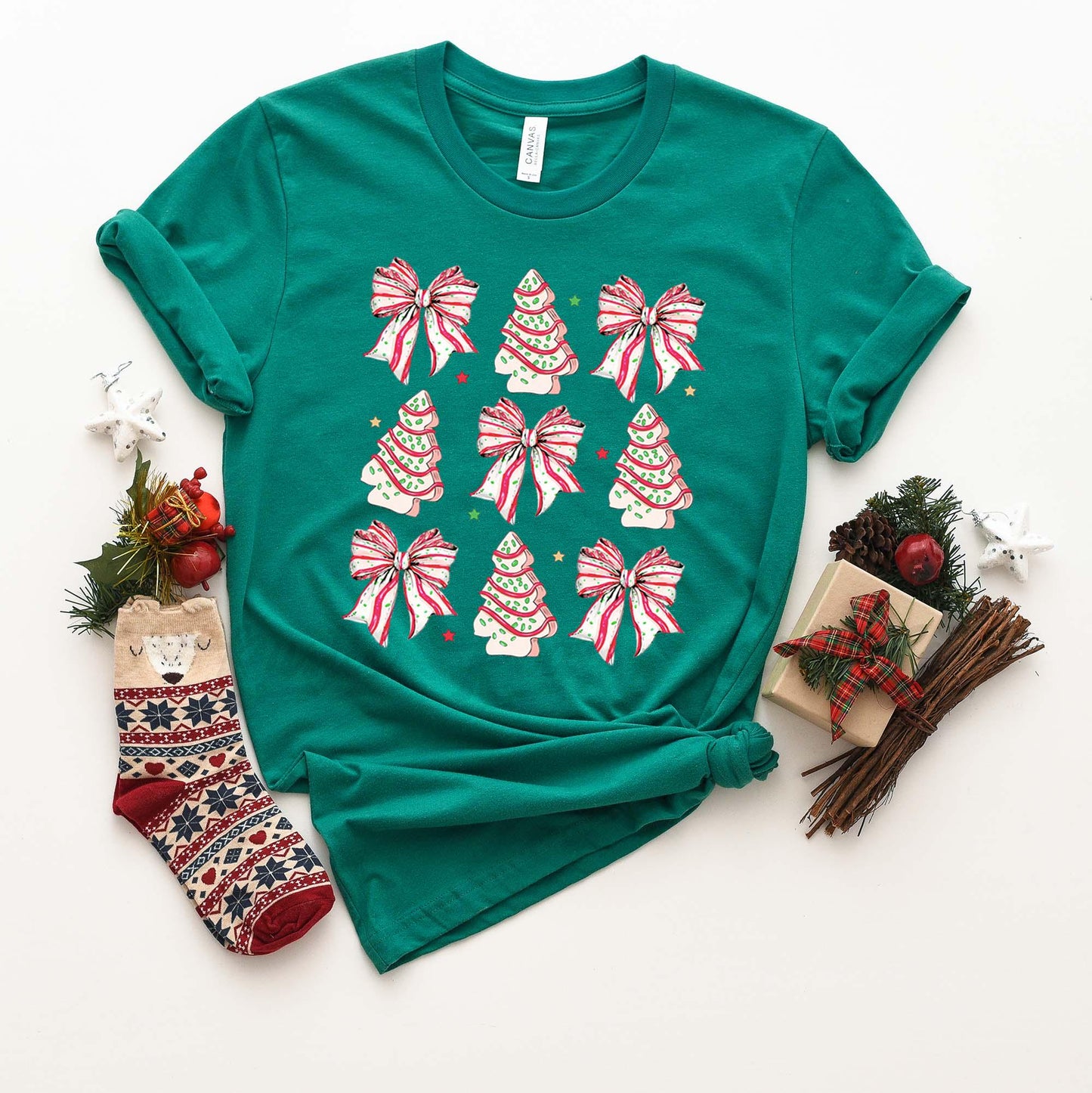 Coquette Christmas Shirt, Matching Family Christmas Shirts, Christmas Tee, Holiday Shirt, Women's Christmas,