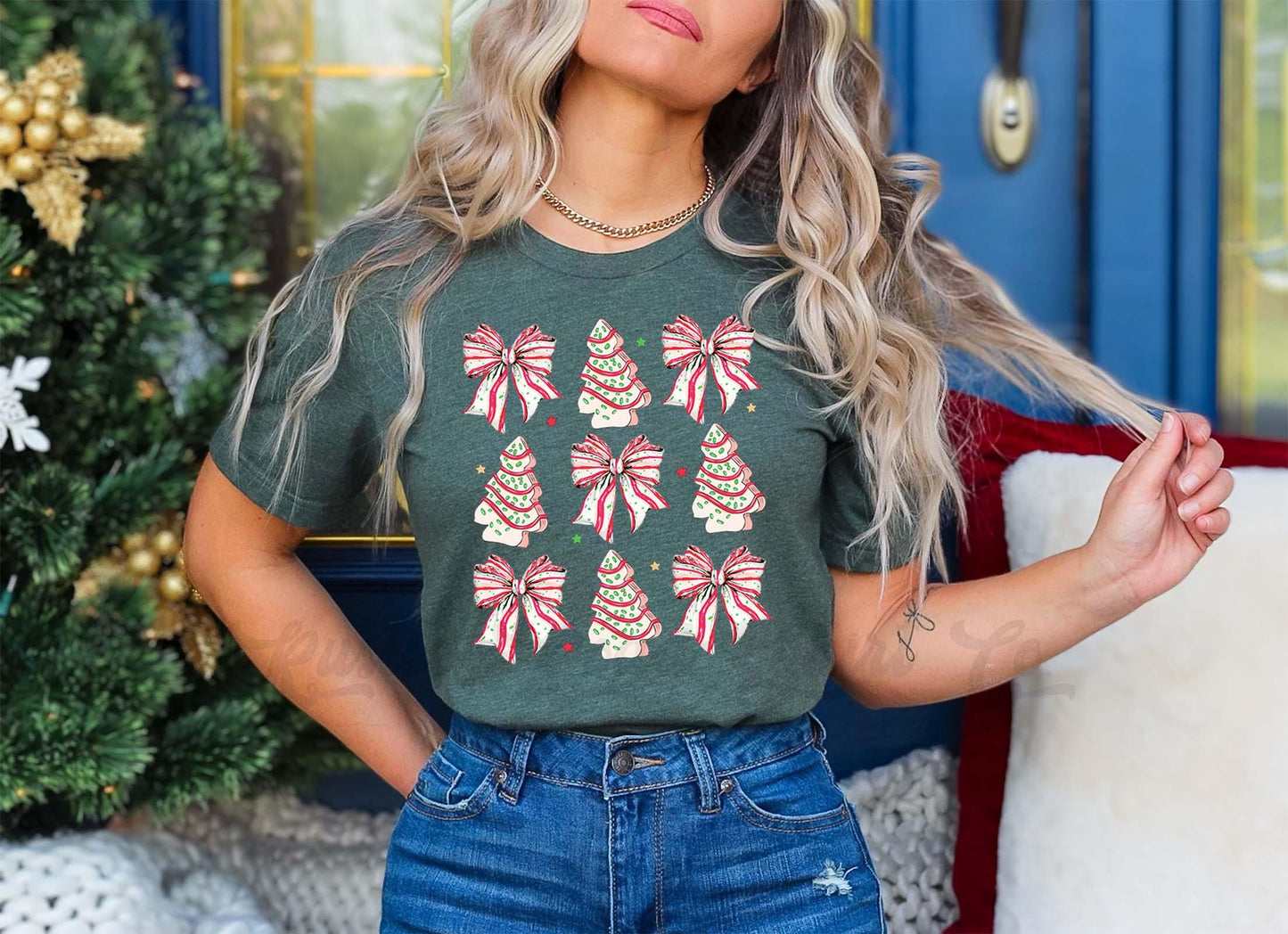 Coquette Christmas Shirt, Matching Family Christmas Shirts, Christmas Tee, Holiday Shirt, Women's Christmas,