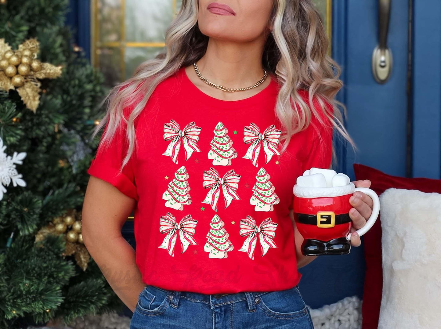 Coquette Christmas Shirt, Matching Family Christmas Shirts, Christmas Tee, Holiday Shirt, Women's Christmas,