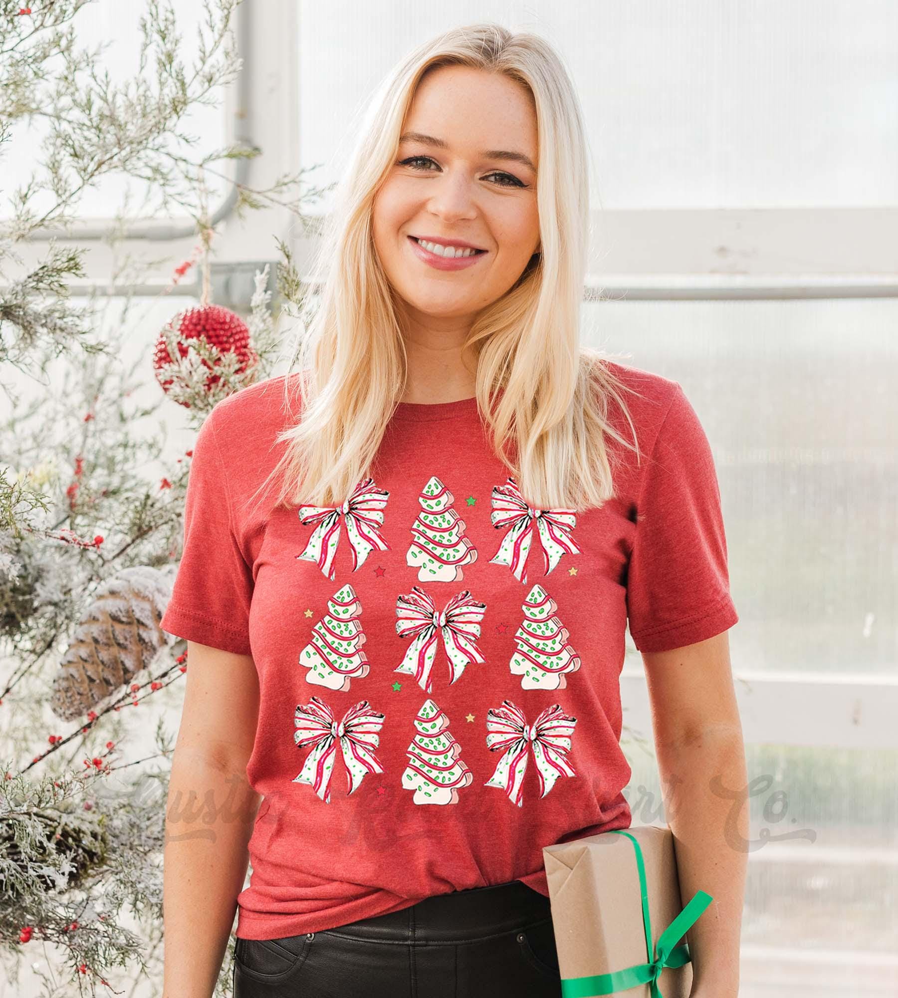 Coquette Christmas Shirt, Matching Family Christmas Shirts, Christmas Tee, Holiday Shirt, Women's Christmas,