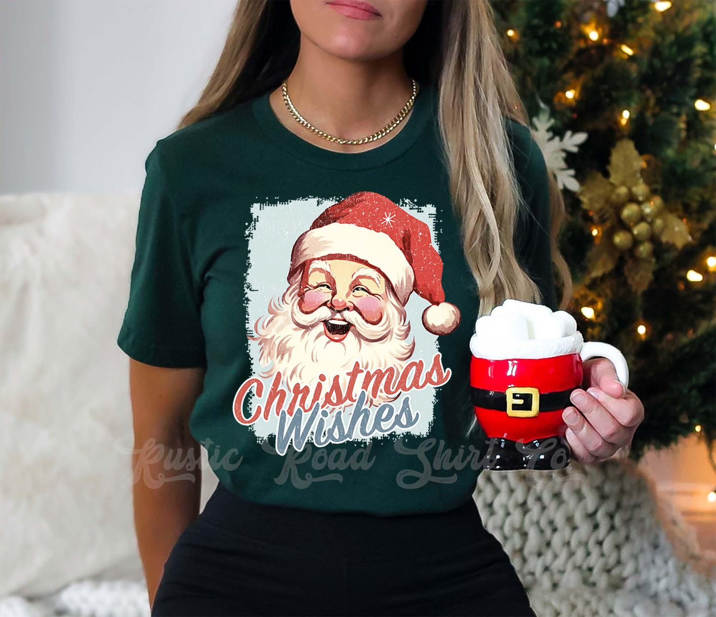 Retro Santa Shirt, Vintage Christmas Shirt, Christmas Tee, Holiday Shirt, Women's Christmas,